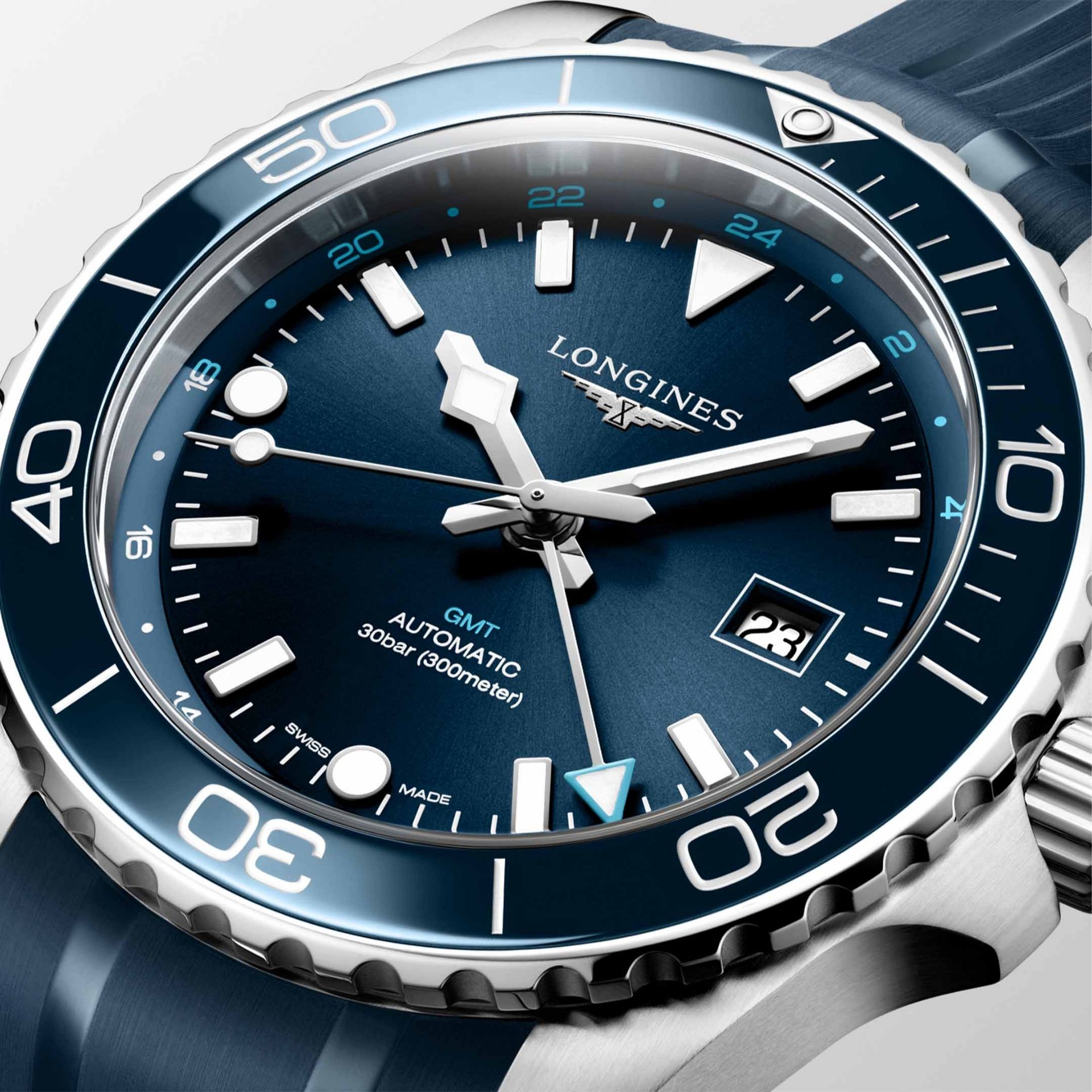 LONGINES Hydroconquest GMT 43 MM L3.890.4.96.9