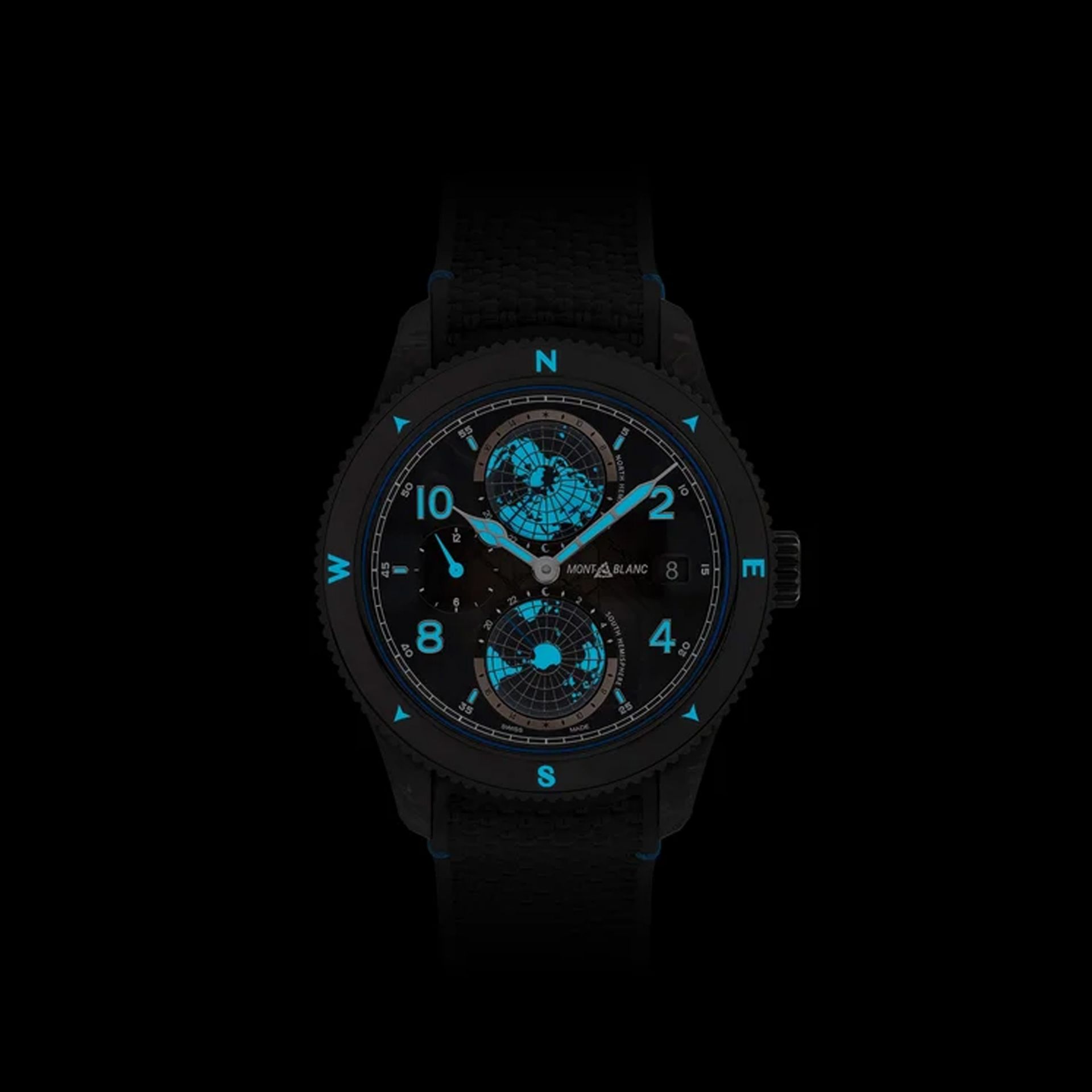 MONTBLANC 1858 Geosphere Carbo₂ 0 Oxygen Edizione Limitata 43,5 MM 132300