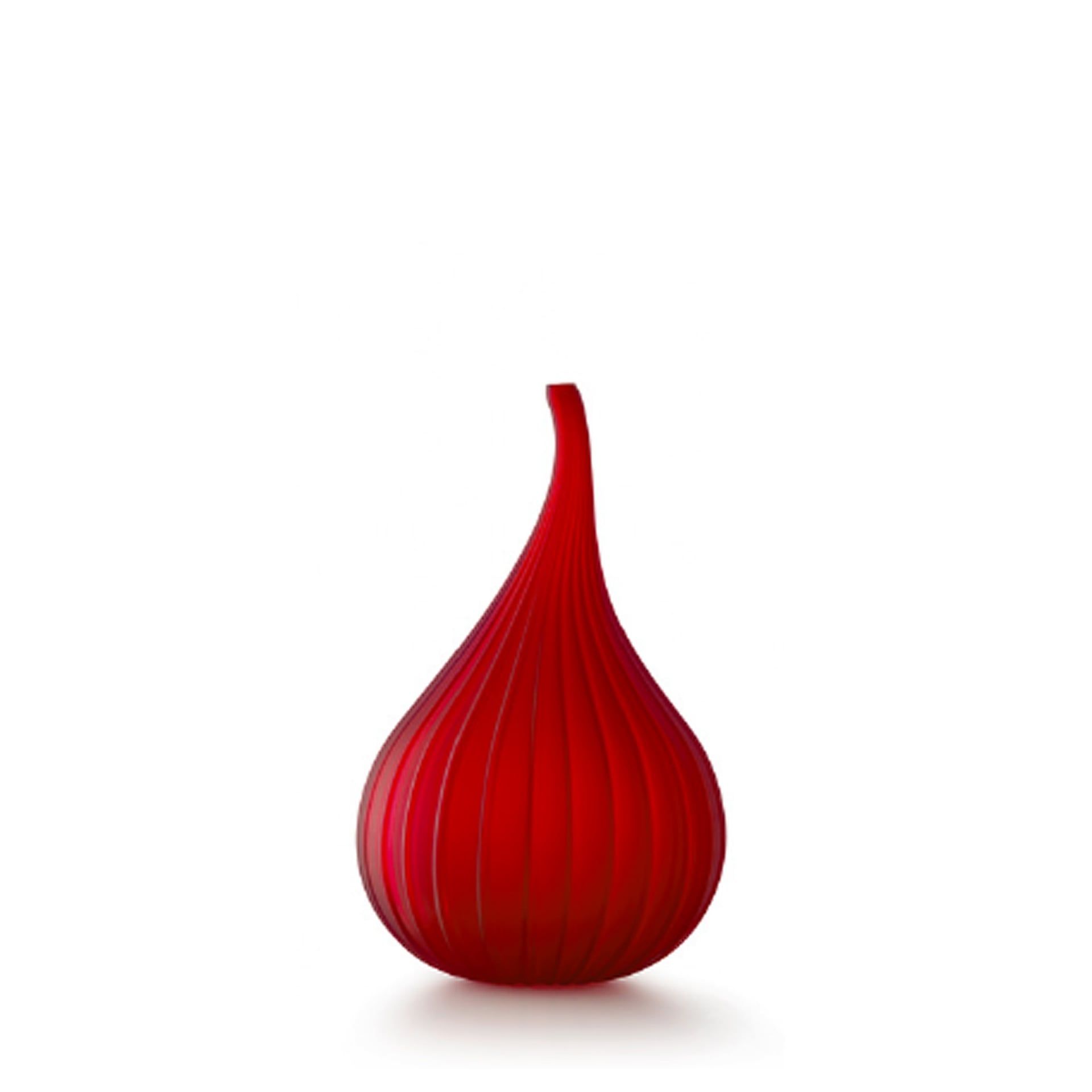 SALVIATI Vaso Drops Rosso Satinato Large H 37 CM / Ø 23 CM 73672