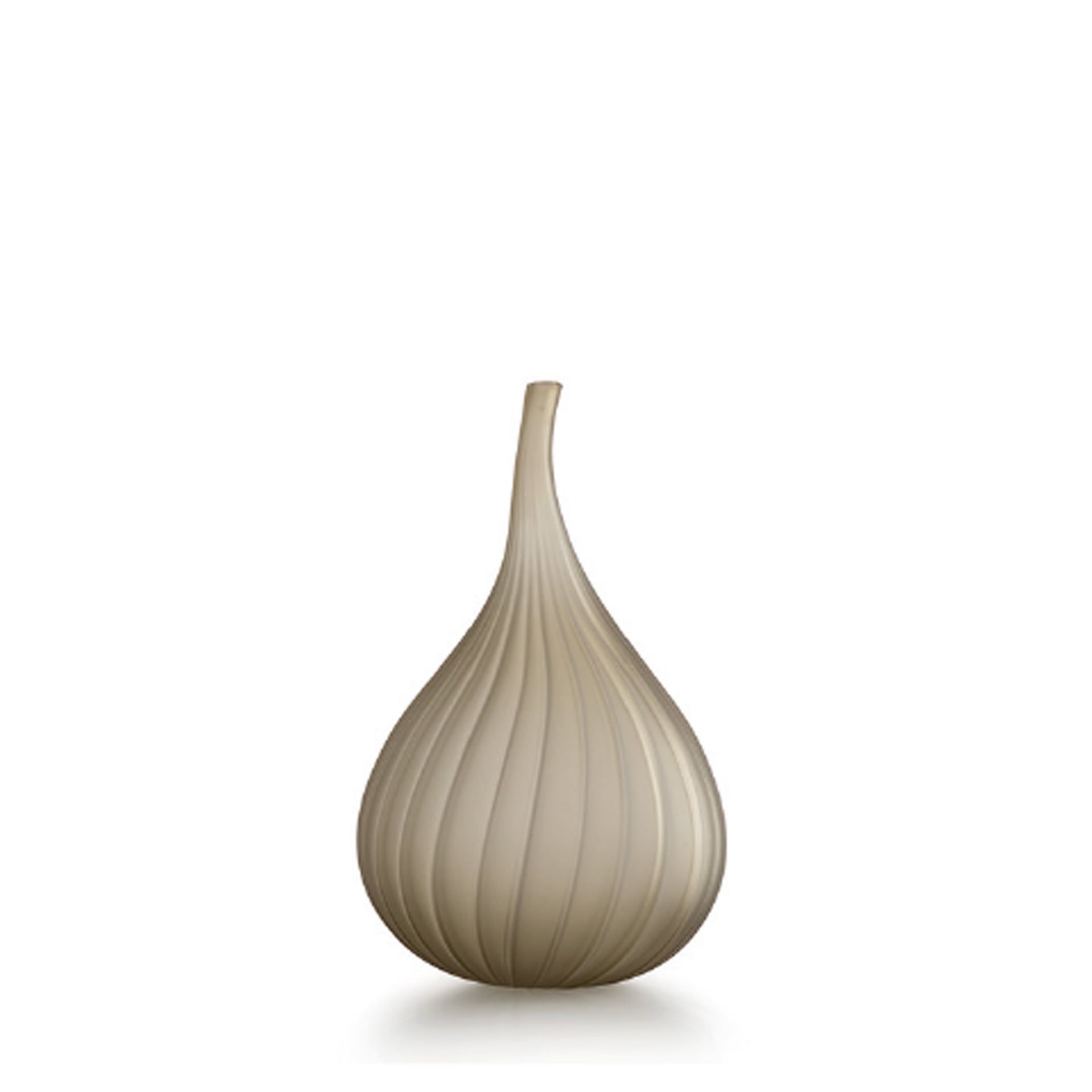 SALVIATI Vaso Drops Grigio Kaiser Satinato Large H 37 CM / Ø 23 CM 73666