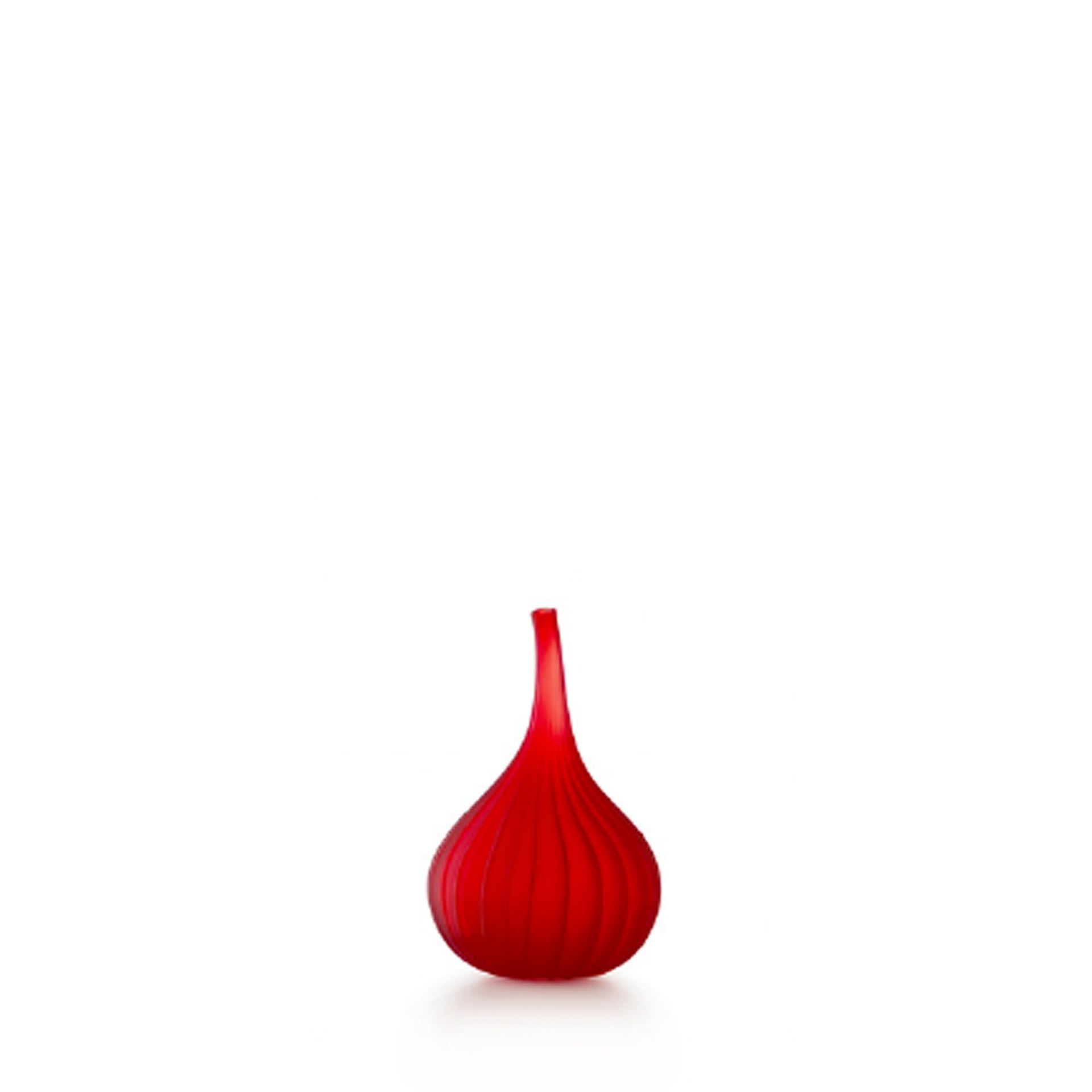 SALVIATI Vaso Drops Rosso Satinato Small H 19 CM / Ø 12 CM 72851