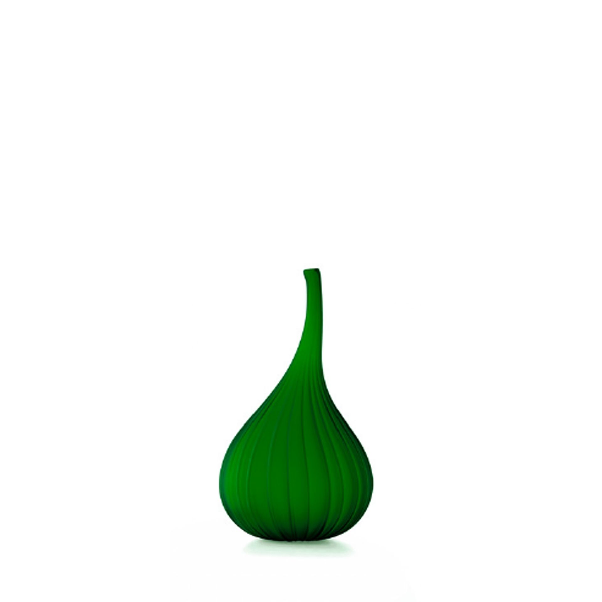SALVIATI Vaso Drops Verde Satinato Medium H 28 CM / Ø 15 CM 19175