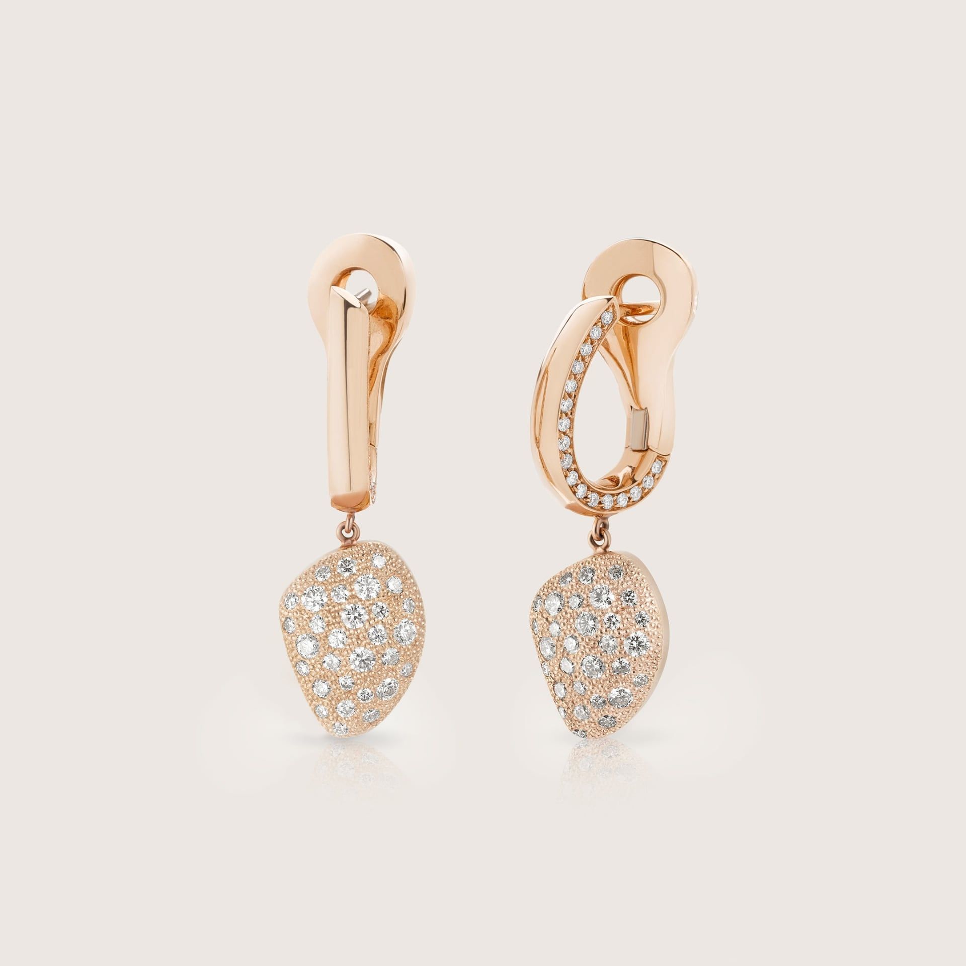 ASTRUA Orecchini Mykonos, Oro Rosa, Diamanti  MI25DLPD.XS