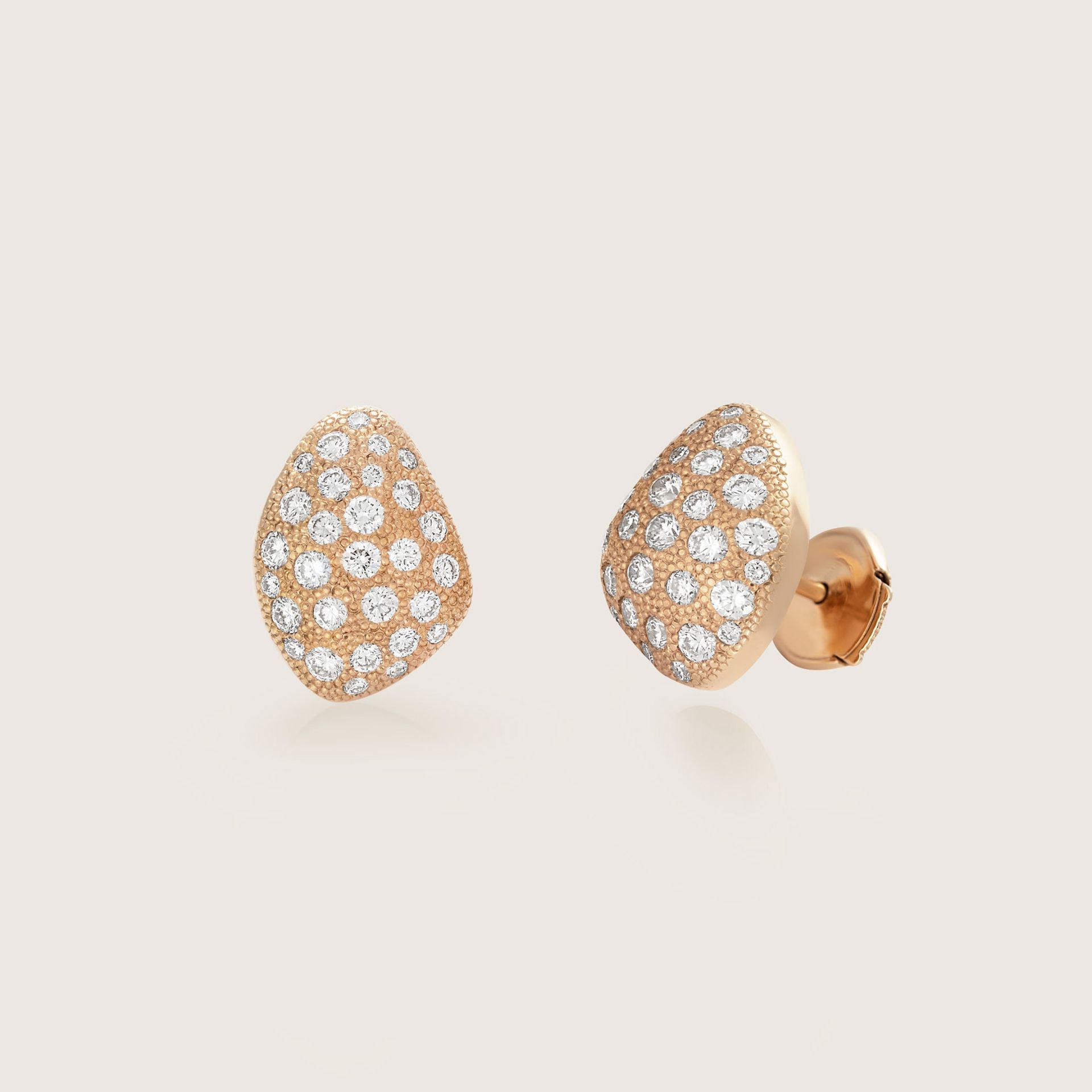 ASTRUA Orecchini Mykonos, Oro Rosa, Diamanti  MI25PDB.XS