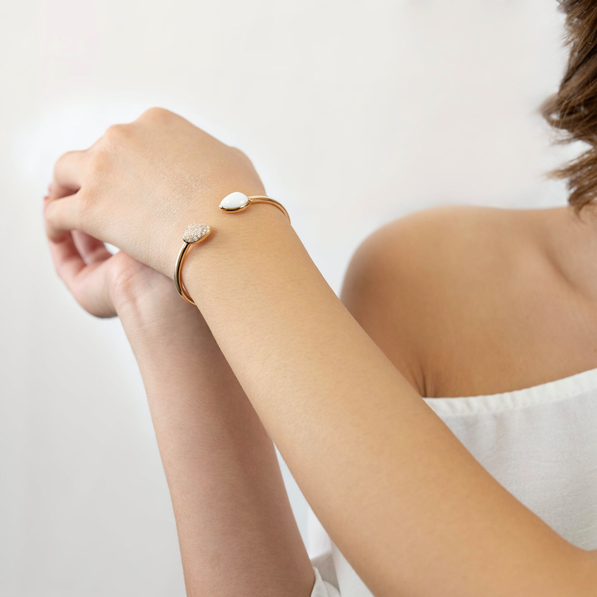ASTRUA Bracciale Mykonos, Oro Rosa, Diamanti, Kogolon  MI85PDCKOGCN.P