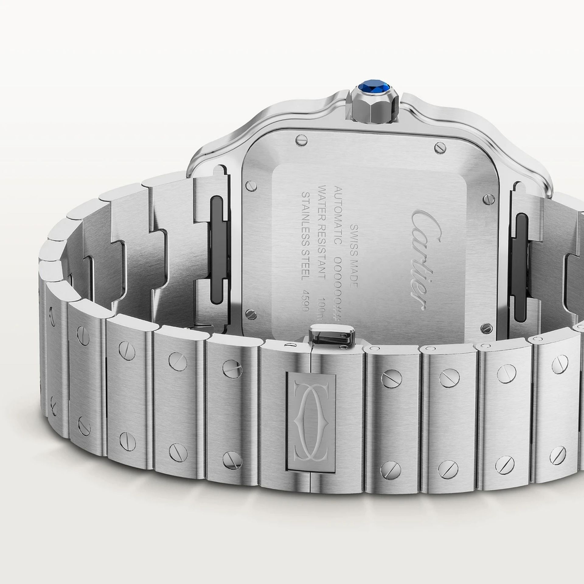 CARTIER Santos De Cartier Modello Grande, Acciaio 39.8 MM WSSA0071