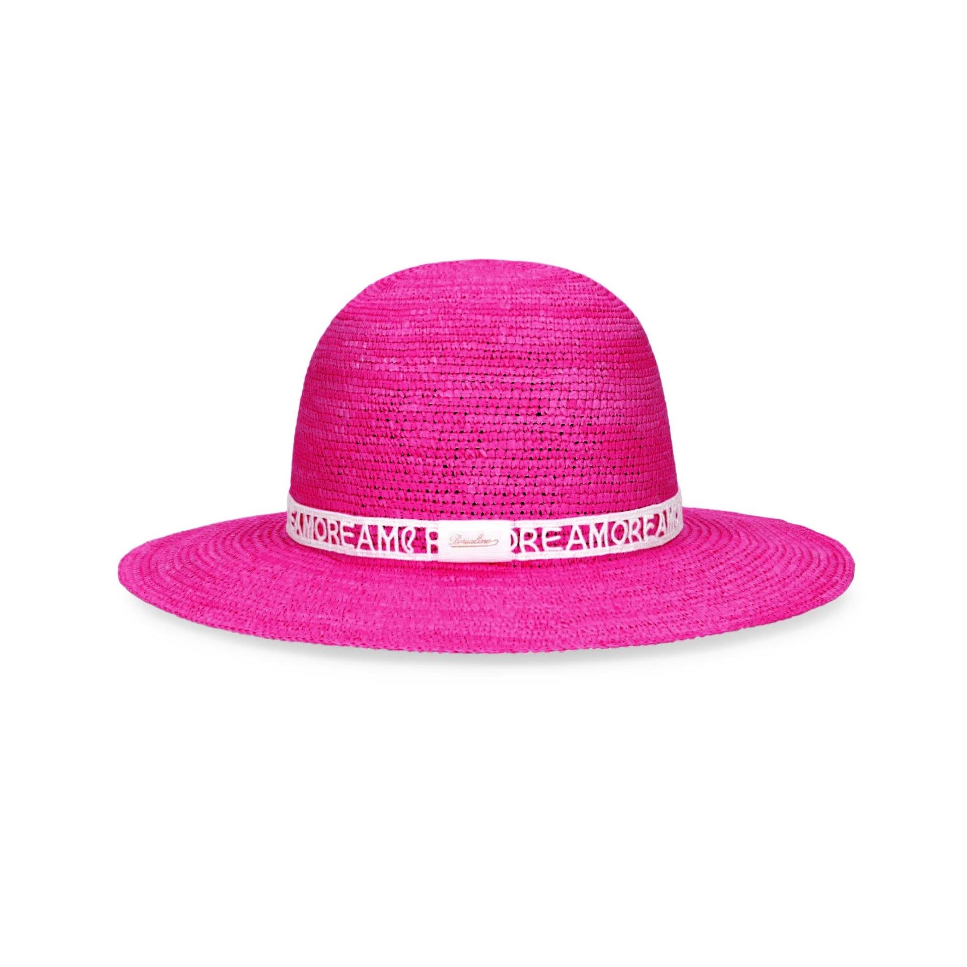 BORSALINO Cappello Violet Panama Crochet Fucsia  234009-7220
