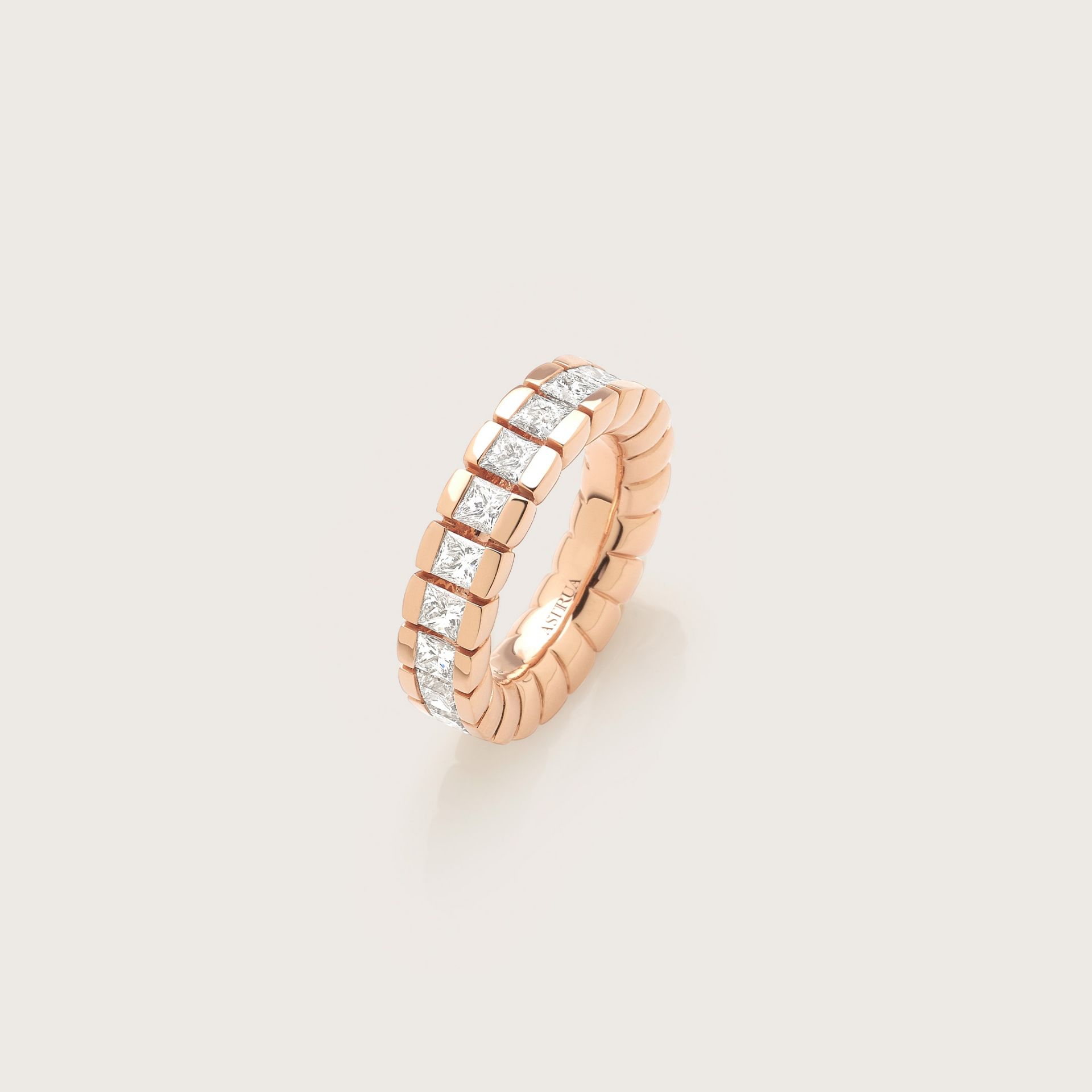 ASTRUA Anello Petali, Oro Rosa, Diamanti PE15DP.3