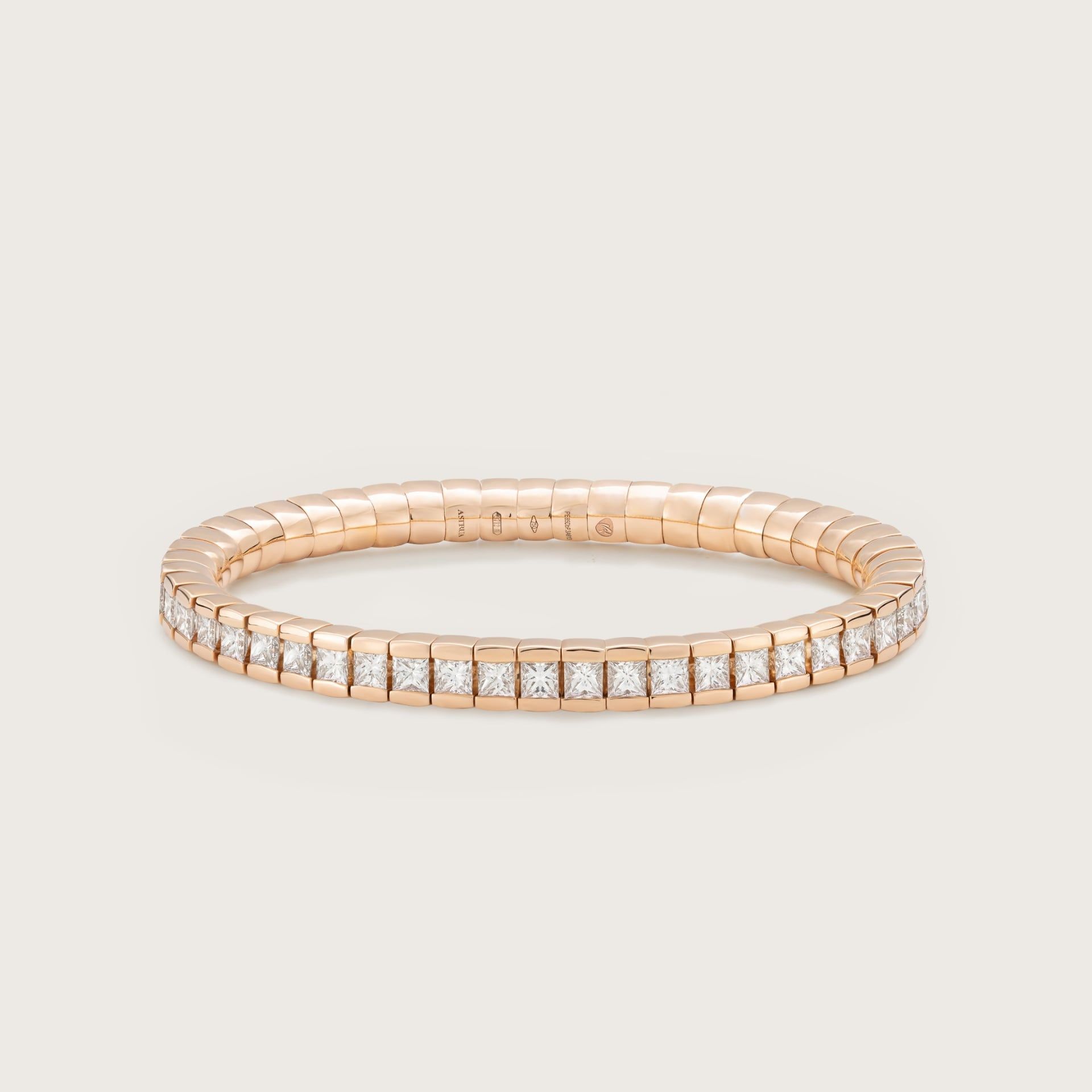 ASTRUA Bracciale Petali, Oro Rosa, Diamanti  PE85DBP.3