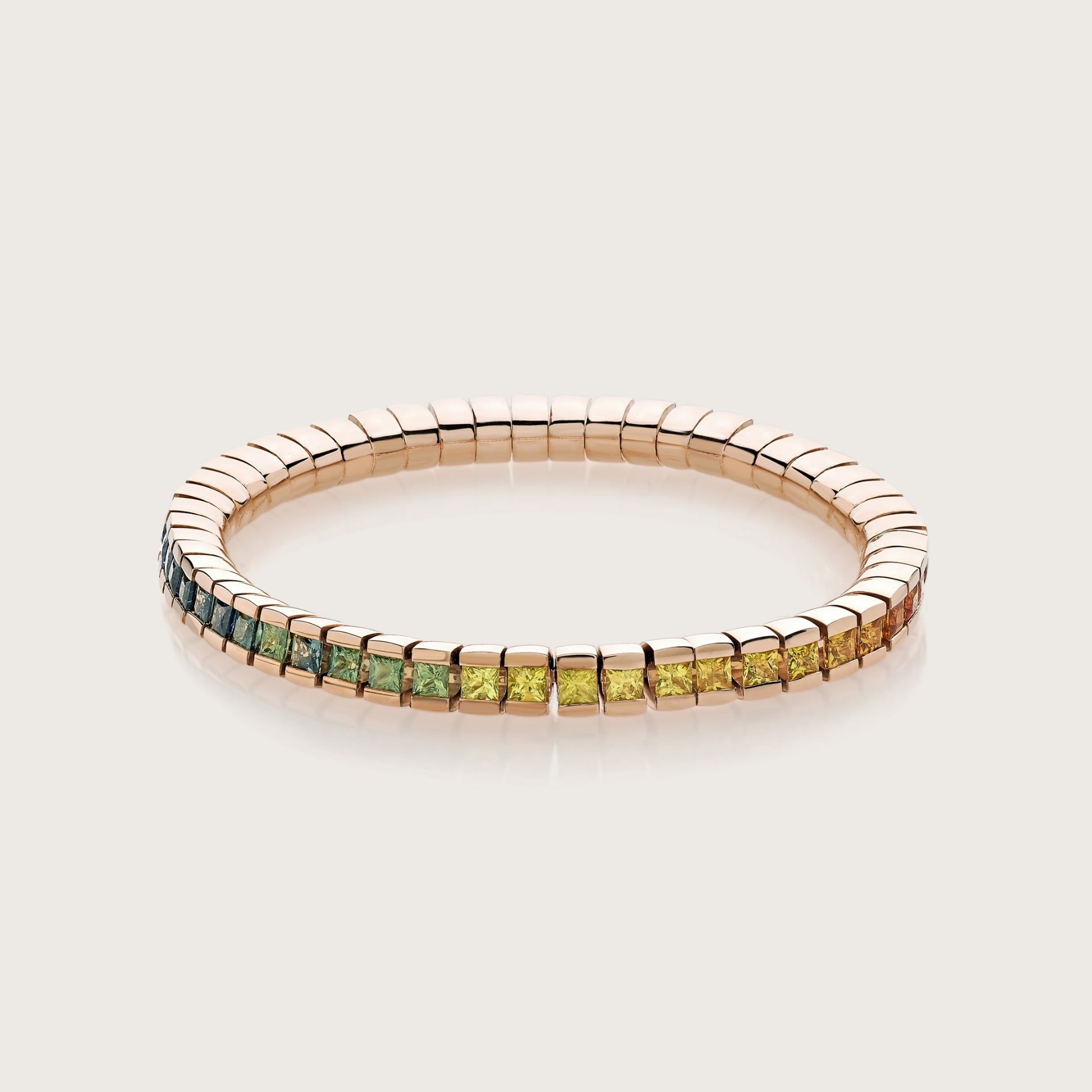 ASTRUA Bracciale Petali, Oro Rosa, Zaffiri  PE859KT11P.3