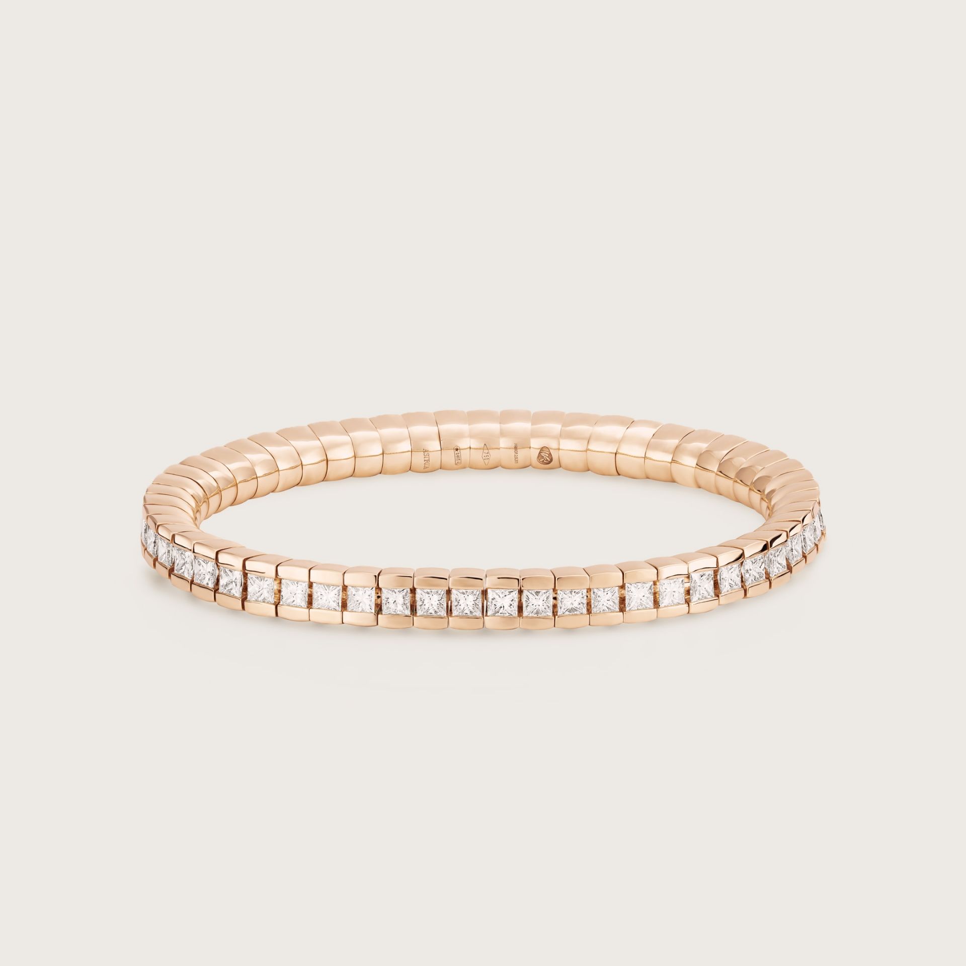 ASTRUA Bracciale Petali, Oro Rosa, Diamanti  PE85DBP.2,5
