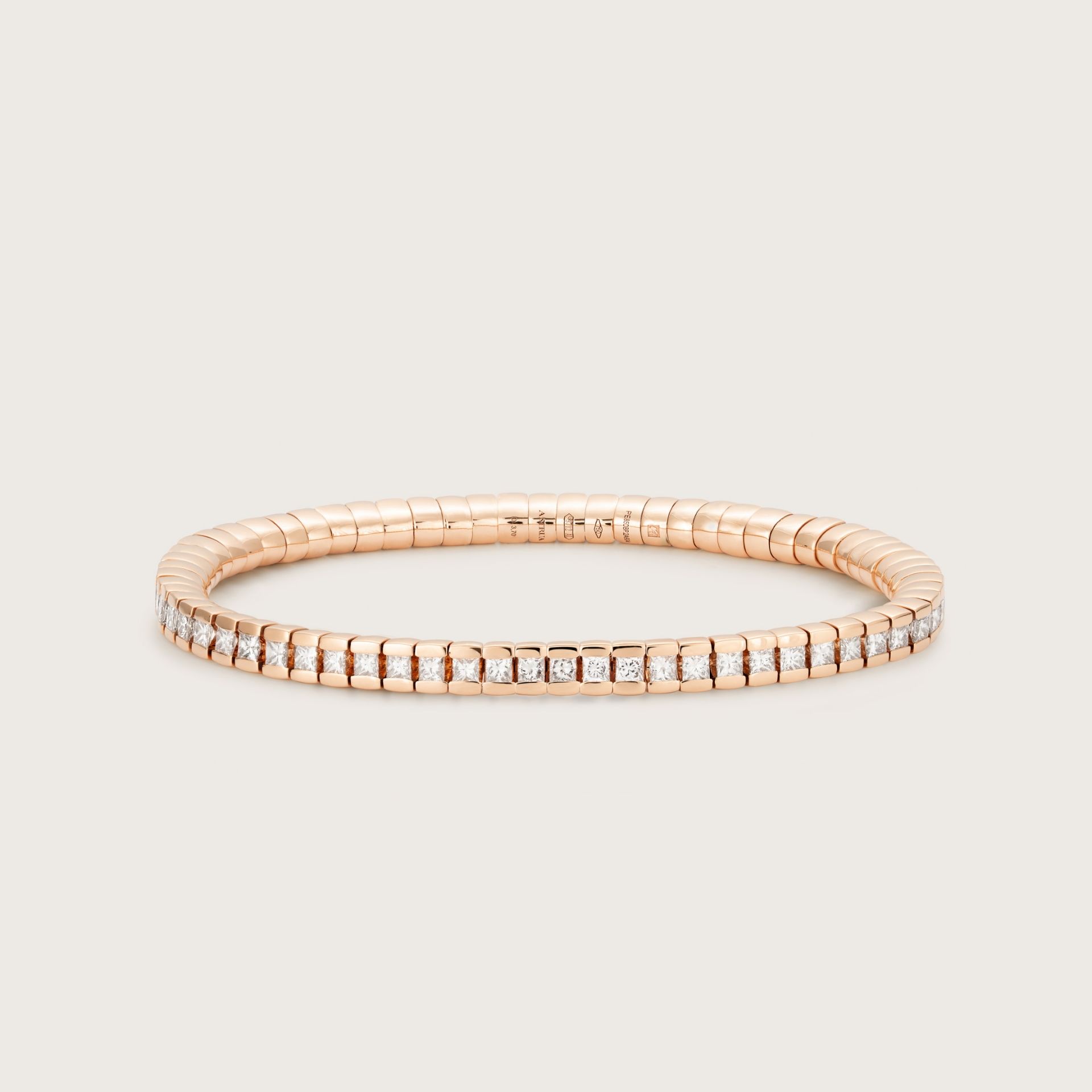 ASTRUA Bracciale Petali, Oro Rosa, Diamanti PE85DBP.2
