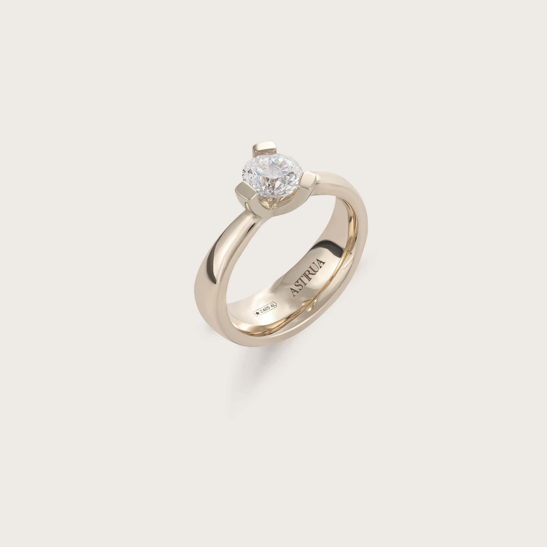 ASTRUA Anello Luce, Oro Bianco, Diamante  L19DB.3