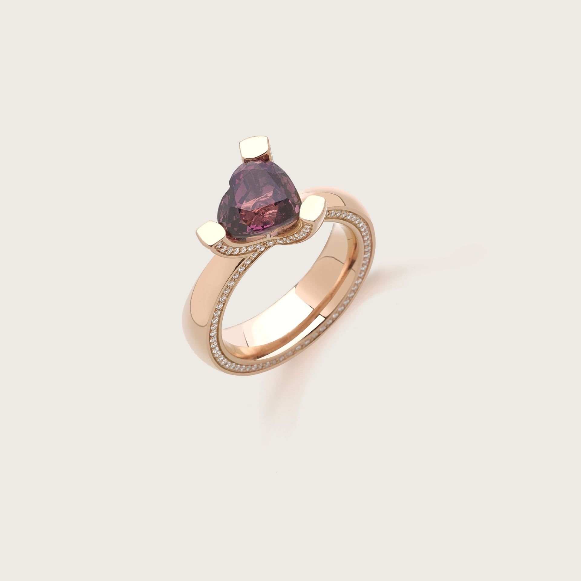 ASTRUA Anello Luce, Oro Rosa, Diamanti, Spinello  S15DLCUSPV.3