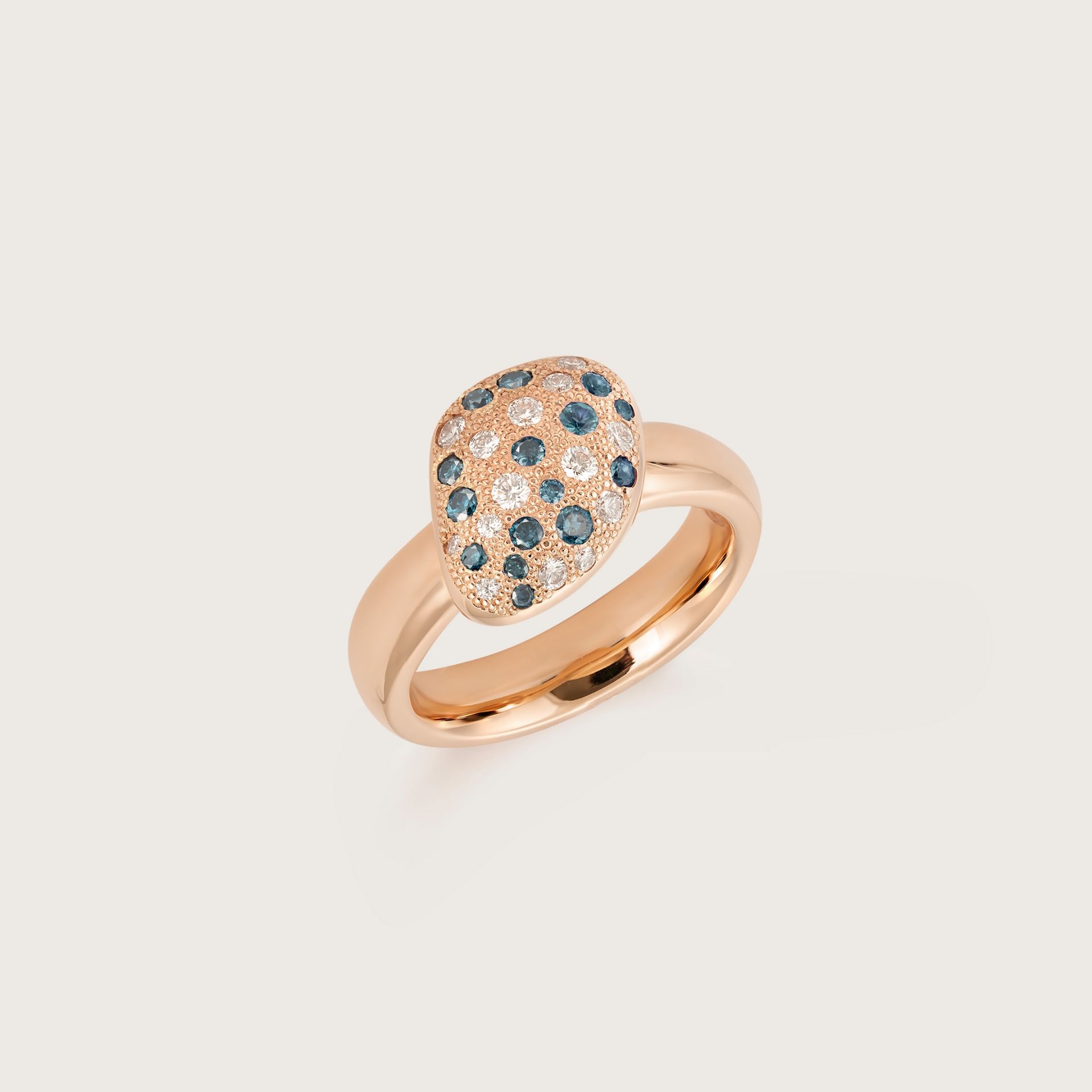 ASTRUA Anello Mykonos, Oro Rosa, Diamanti MI15DBD2.XS