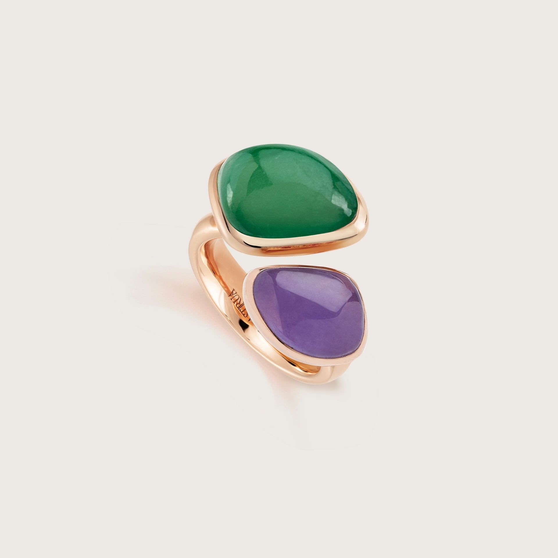 ASTRUA Anello Mykonos, Oro Rosa, Giada  MII15CGIVISGIVES.SM