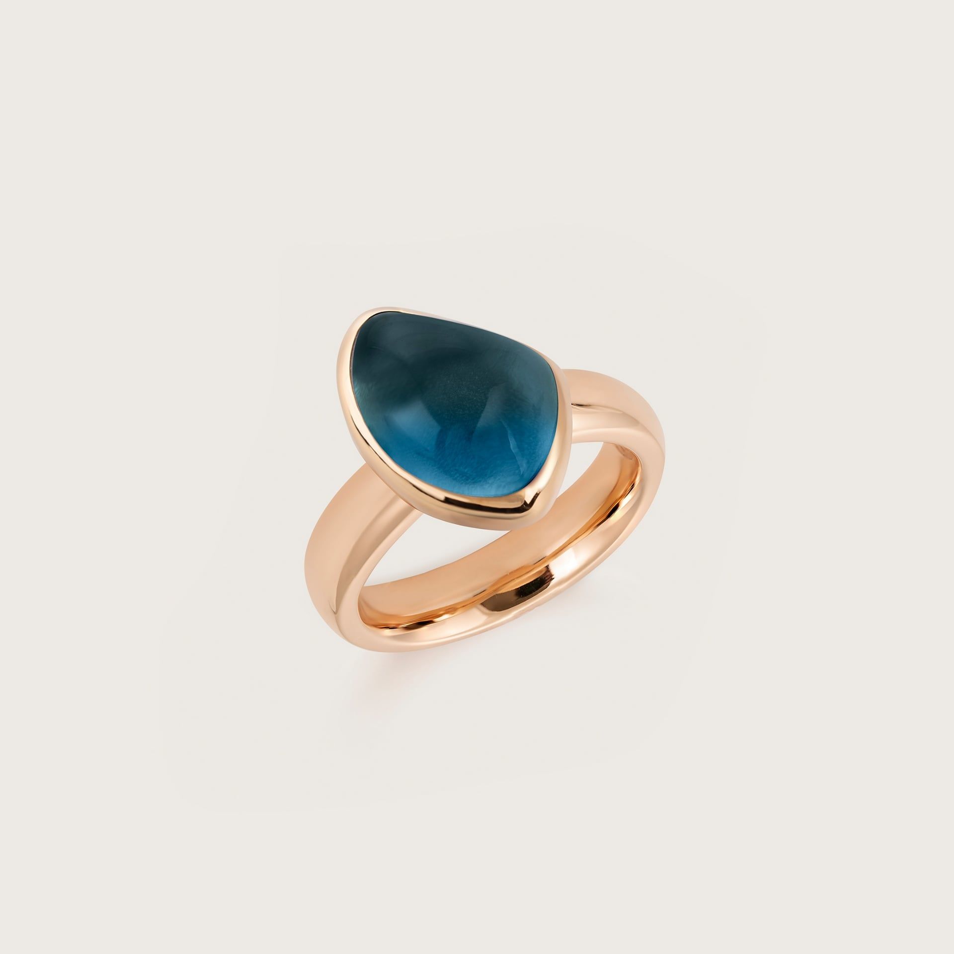 ASTRUA Anello Mykonos, Oro Rosa, Topazio  MI15CTL.S