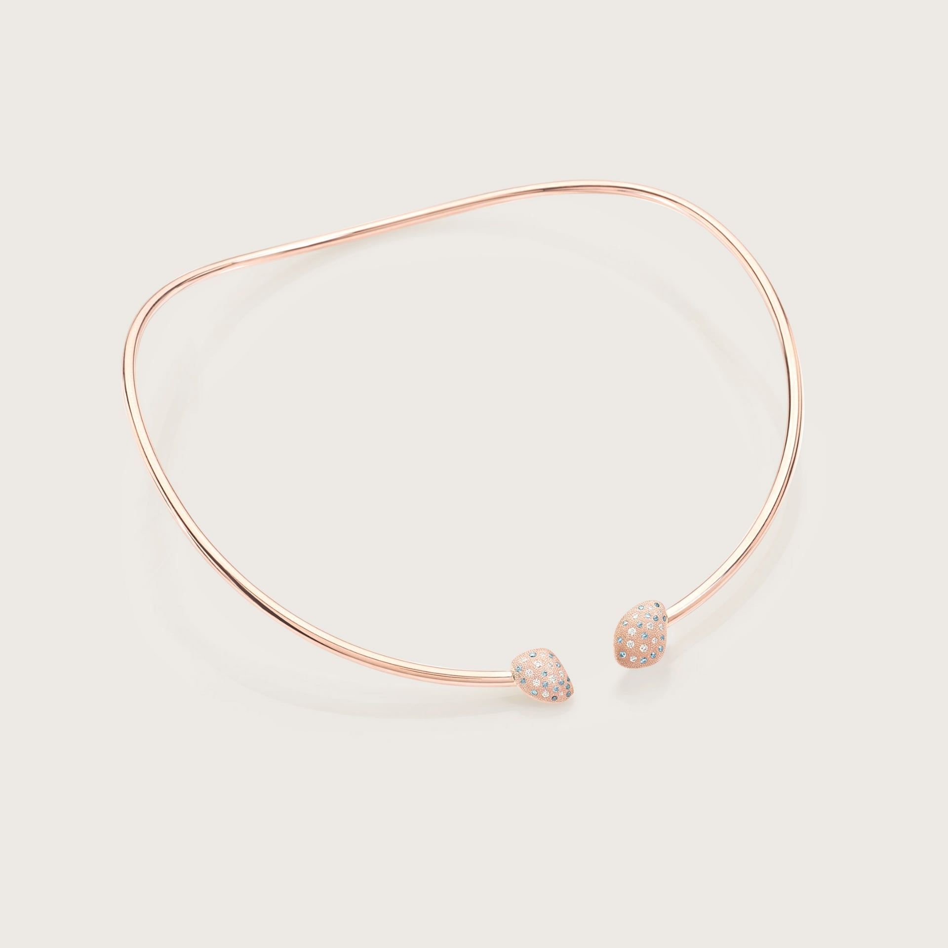 ASTRUA Collana Mykonos, Oro Rosa, Diamanti  MI6CN5PDBD2