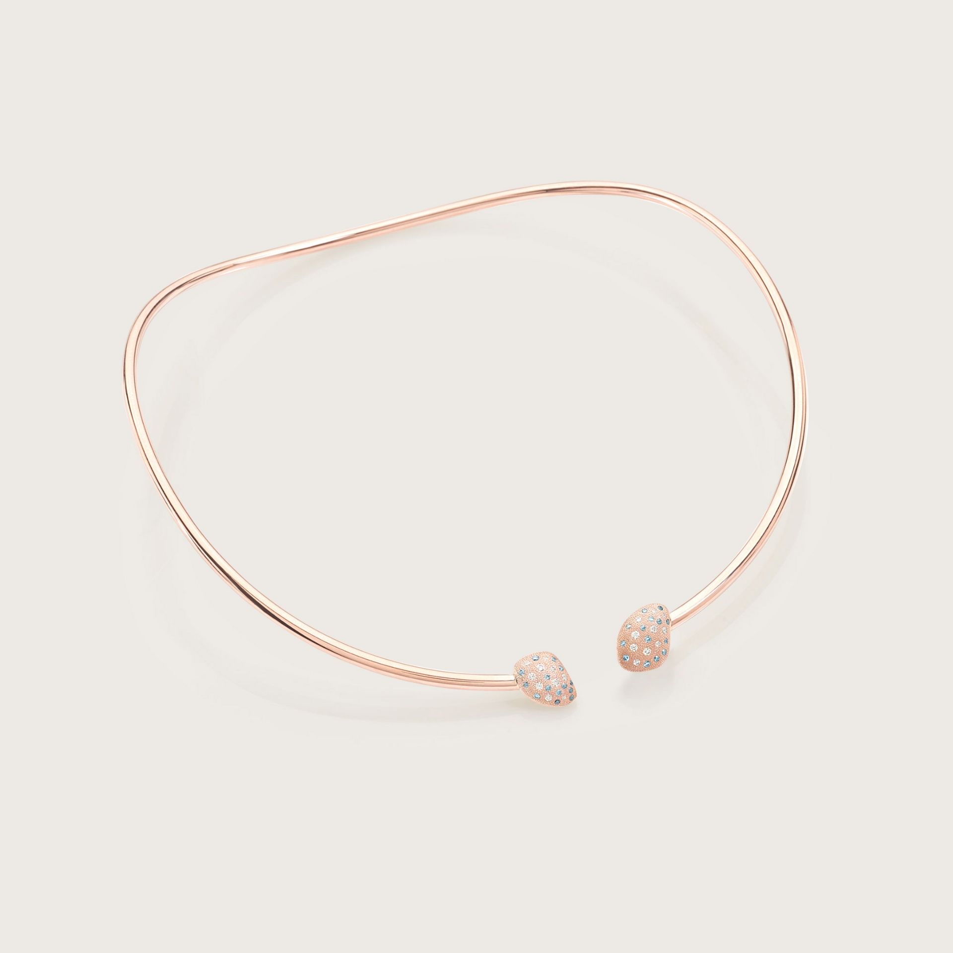 ASTRUA Collana Mykonos, Oro Rosa, Diamanti  MI6CN5PDBD2