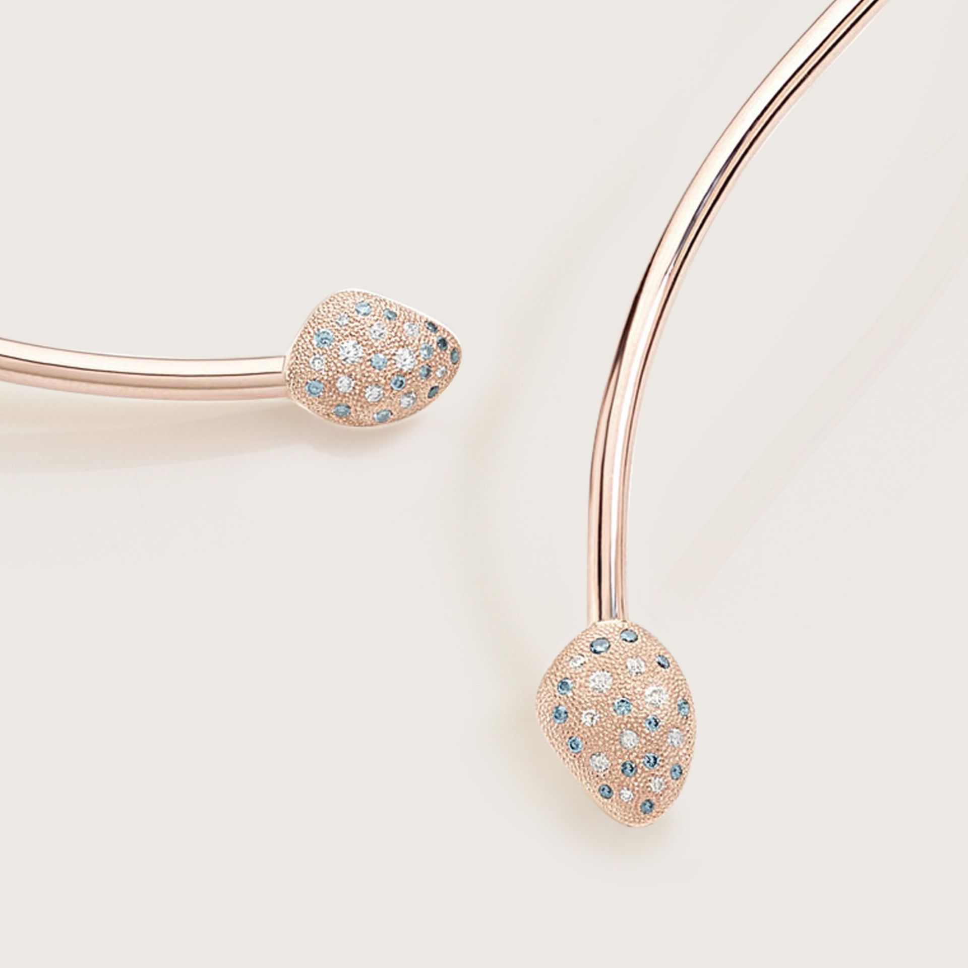 ASTRUA Collana Mykonos, Oro Rosa, Diamanti  MI6CNL5PDBD2