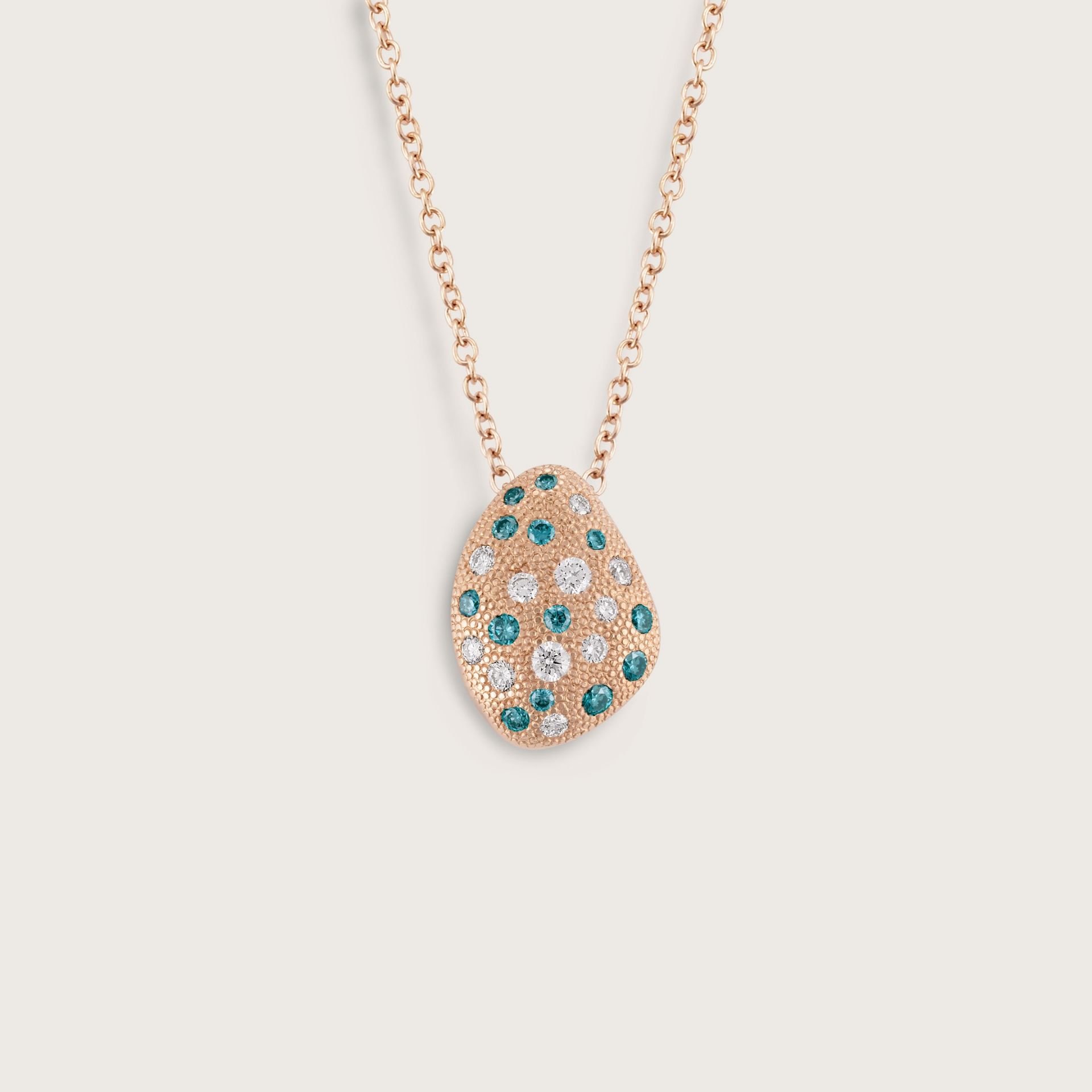 ASTRUA Ciondolo Mykonos, Oro Rosa, Diamanti  MI95PDBD2.XS