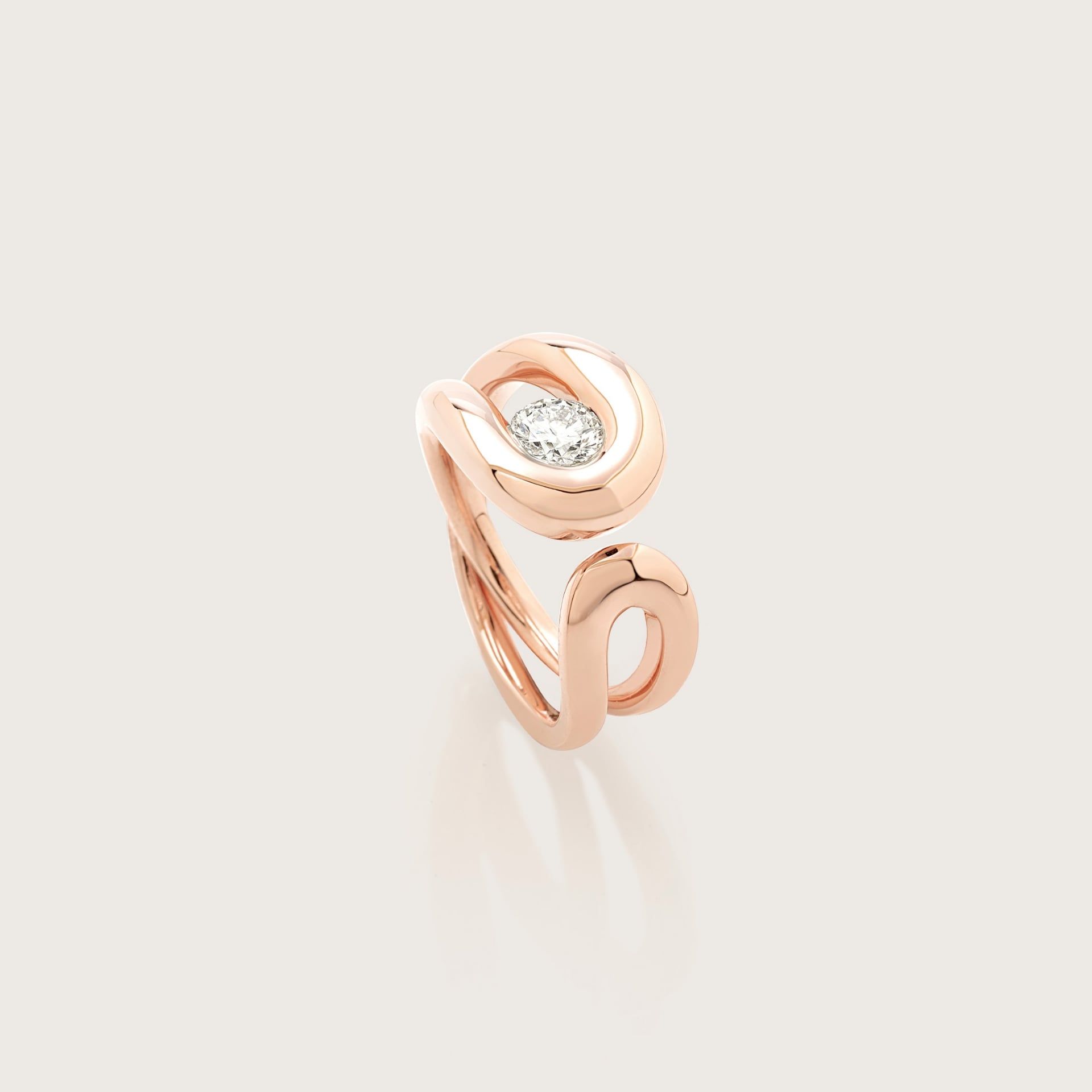 ASTRUA Anello Senza Fine, Oro Rosa, Diamante  SF15DB.XS