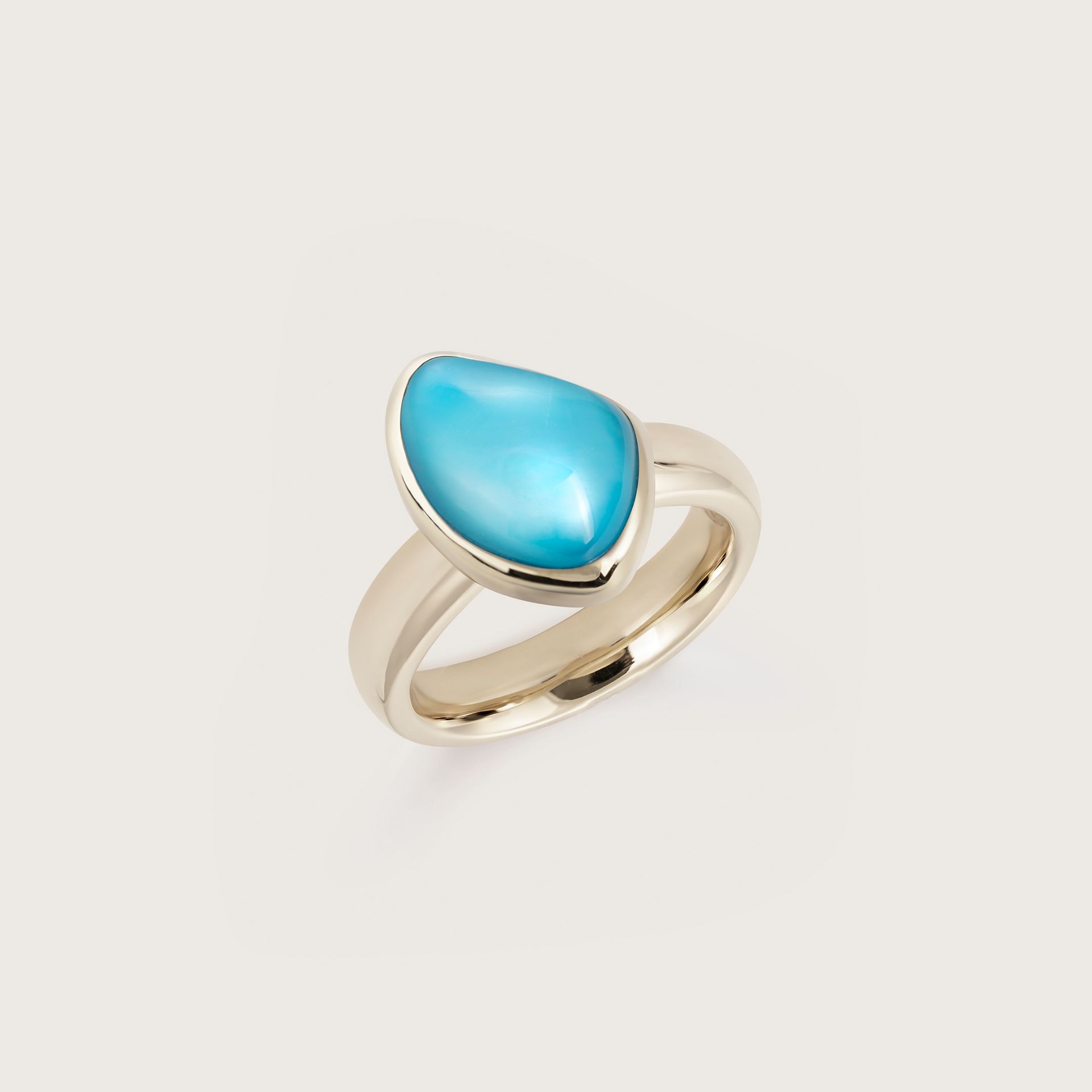 ASTRUA Anello Mykonos, Oro Bianco, Tripletta MI19CTURMPBTA.M