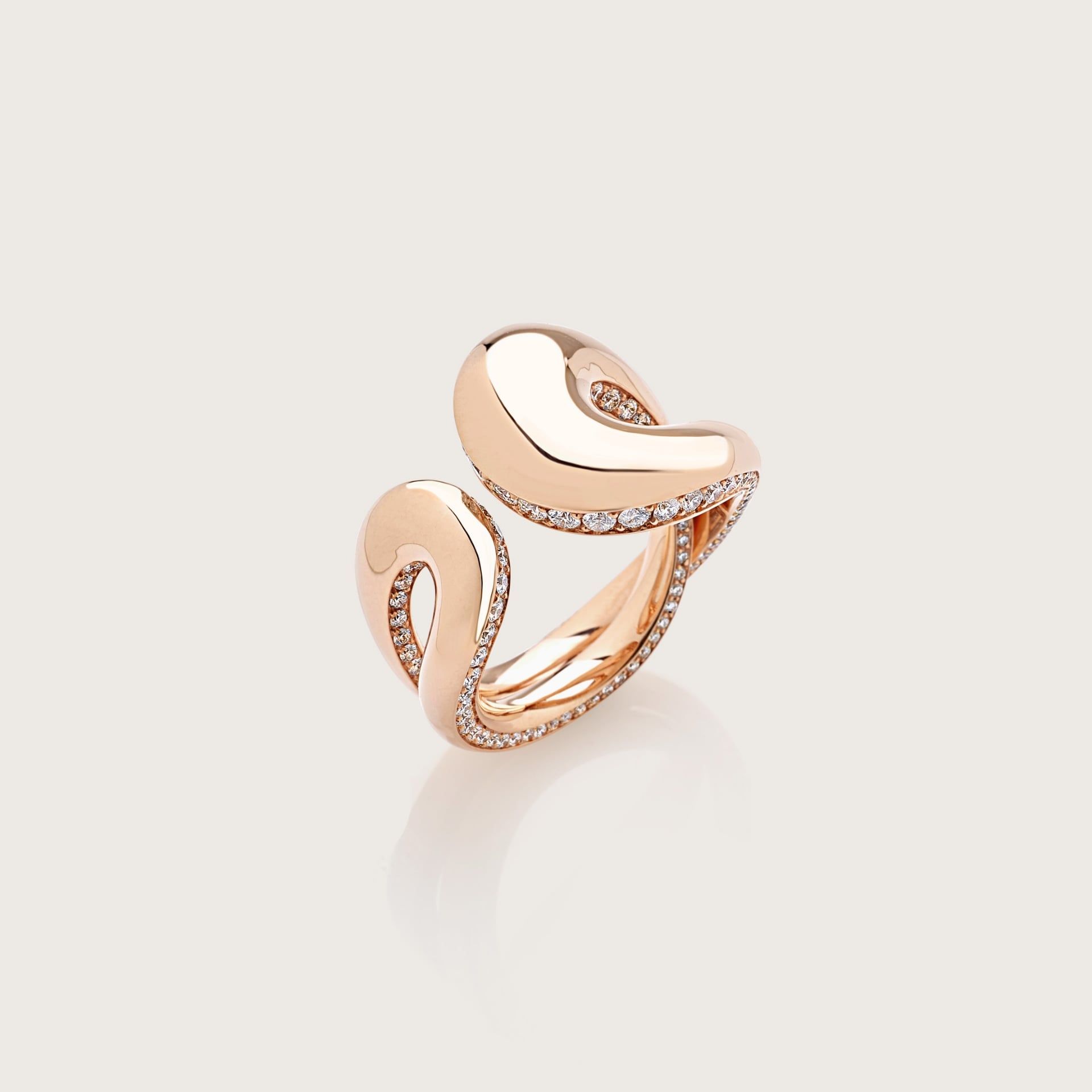 ASTRUA Anello Senza Fine, Oro Rosa, Diamanti  SF15DL.M