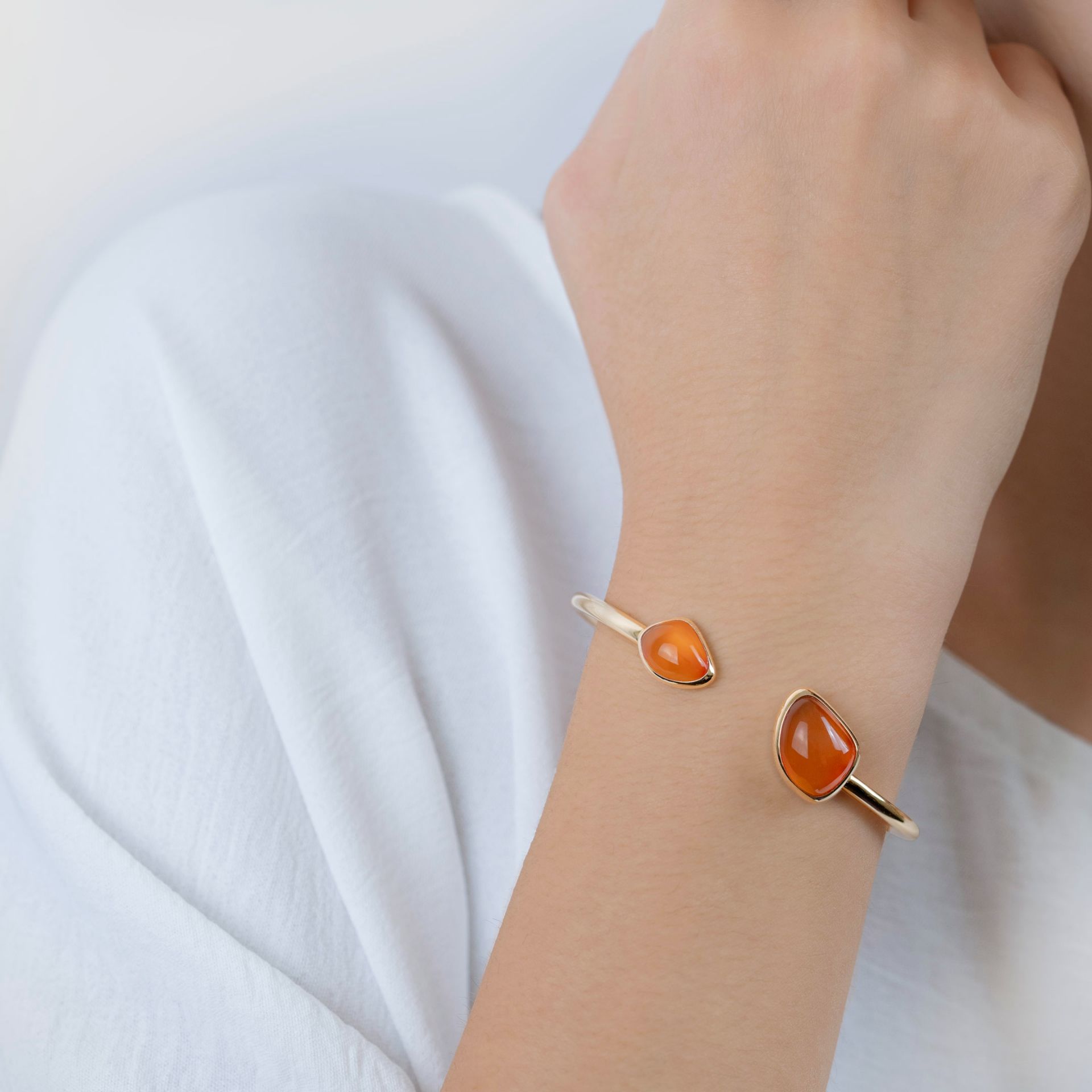 ASTRUA Bracciale Mykonos, Oro Rosa, Corniola  MI85CCORCN.XSSM