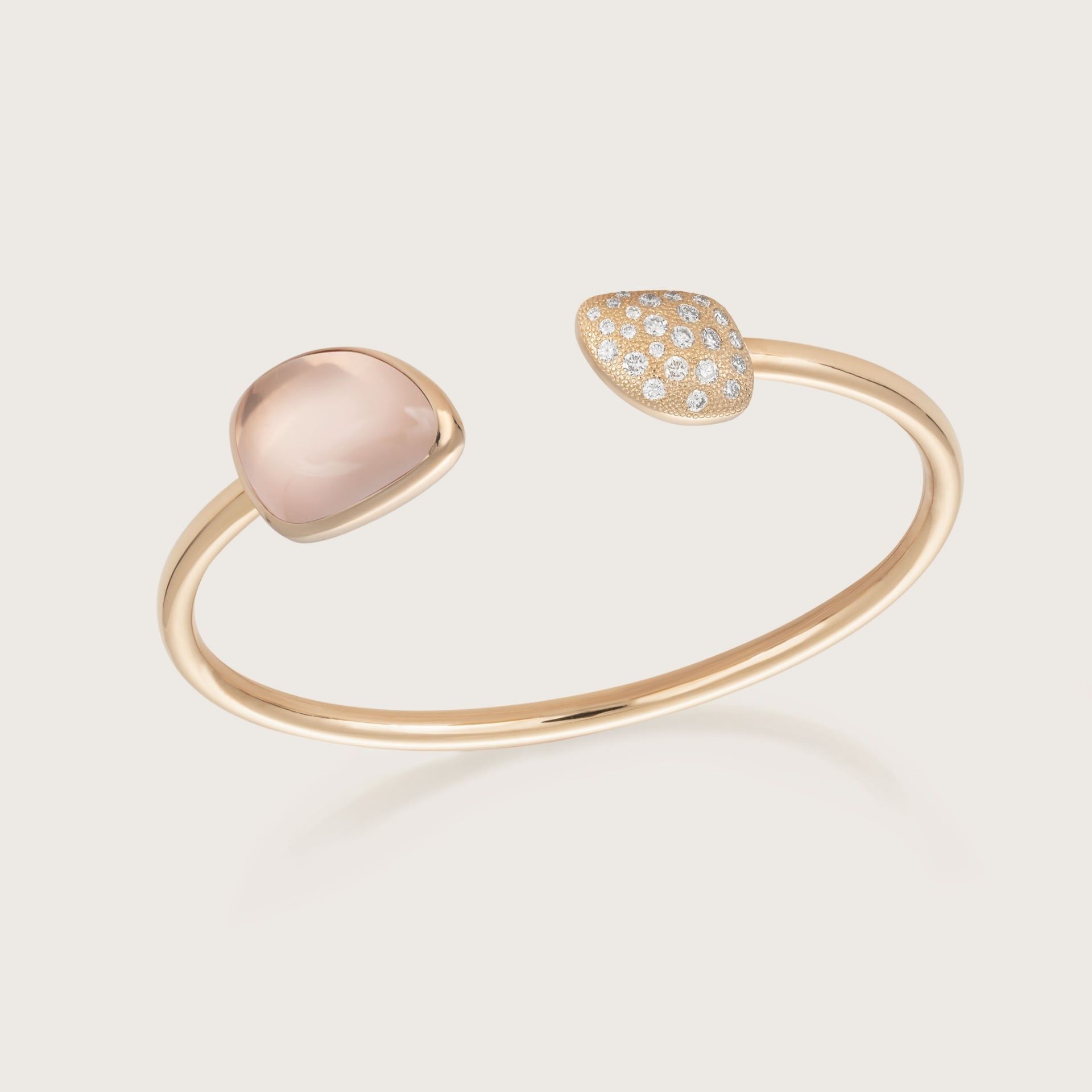 ASTRUA Bracciale Mykonos, Oro Rosa, Diamanti, Quarzo  MI85PDCQRCN.M