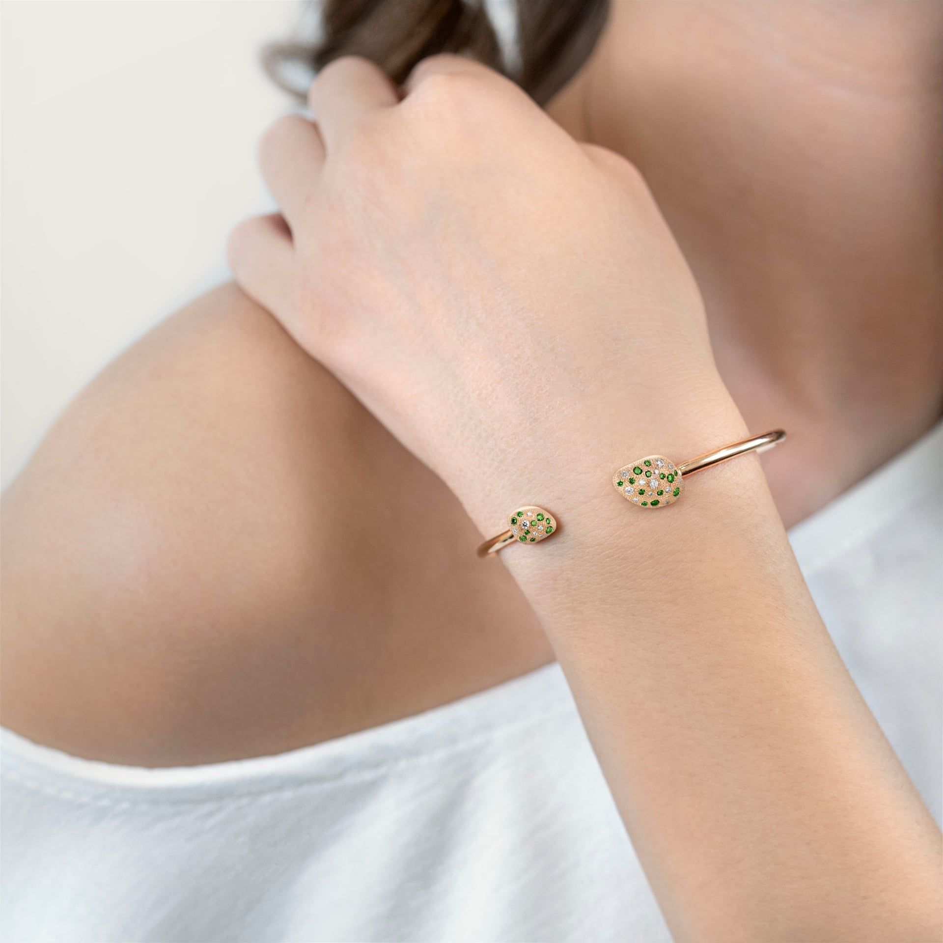 ASTRUA Bracciale Mykonos, Oro Rosa, Diamanti  MI85PDZ3CN.M