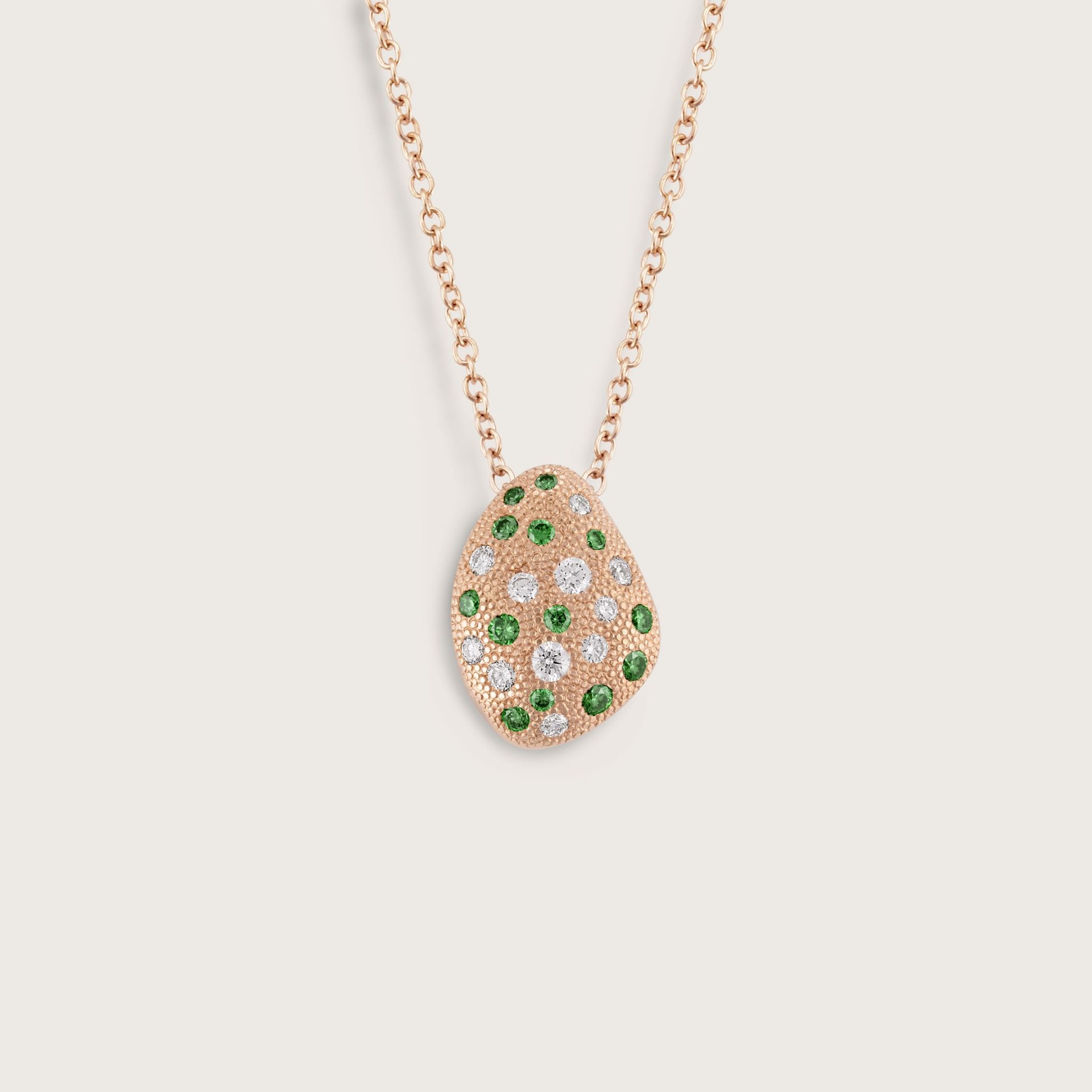 ASTRUA Ciondolo Mykonos, Oro Rosa, Diamanti MI95PDZ3.XS