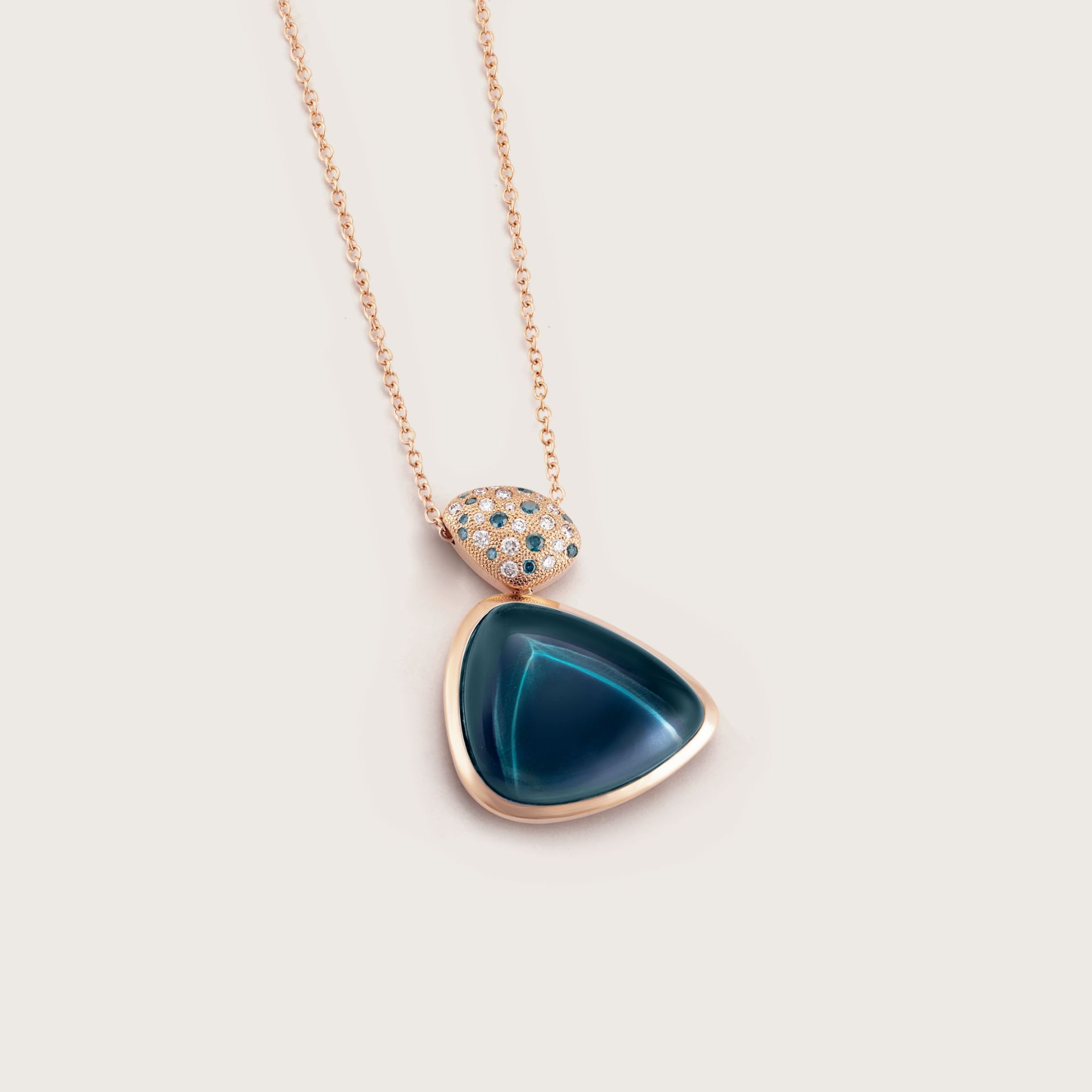 ASTRUA Ciondolo Mykonos, Oro Rosa, Topazio, Diamanti  MI95PDBD2TL.SXL