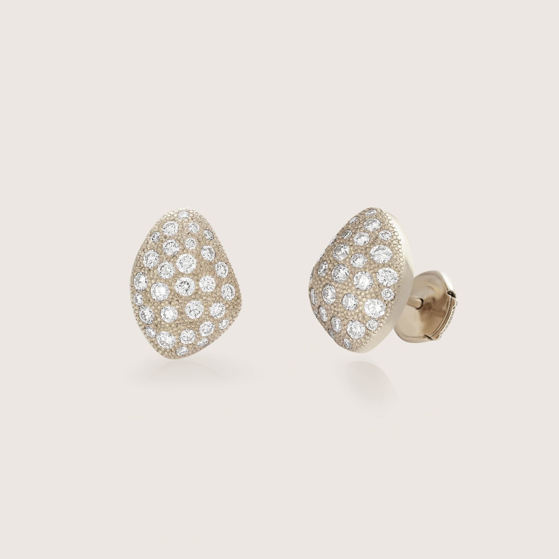 ASTRUA Orecchini Mykonos, Oro Bianco, Diamanti  MI29PDB.XS
