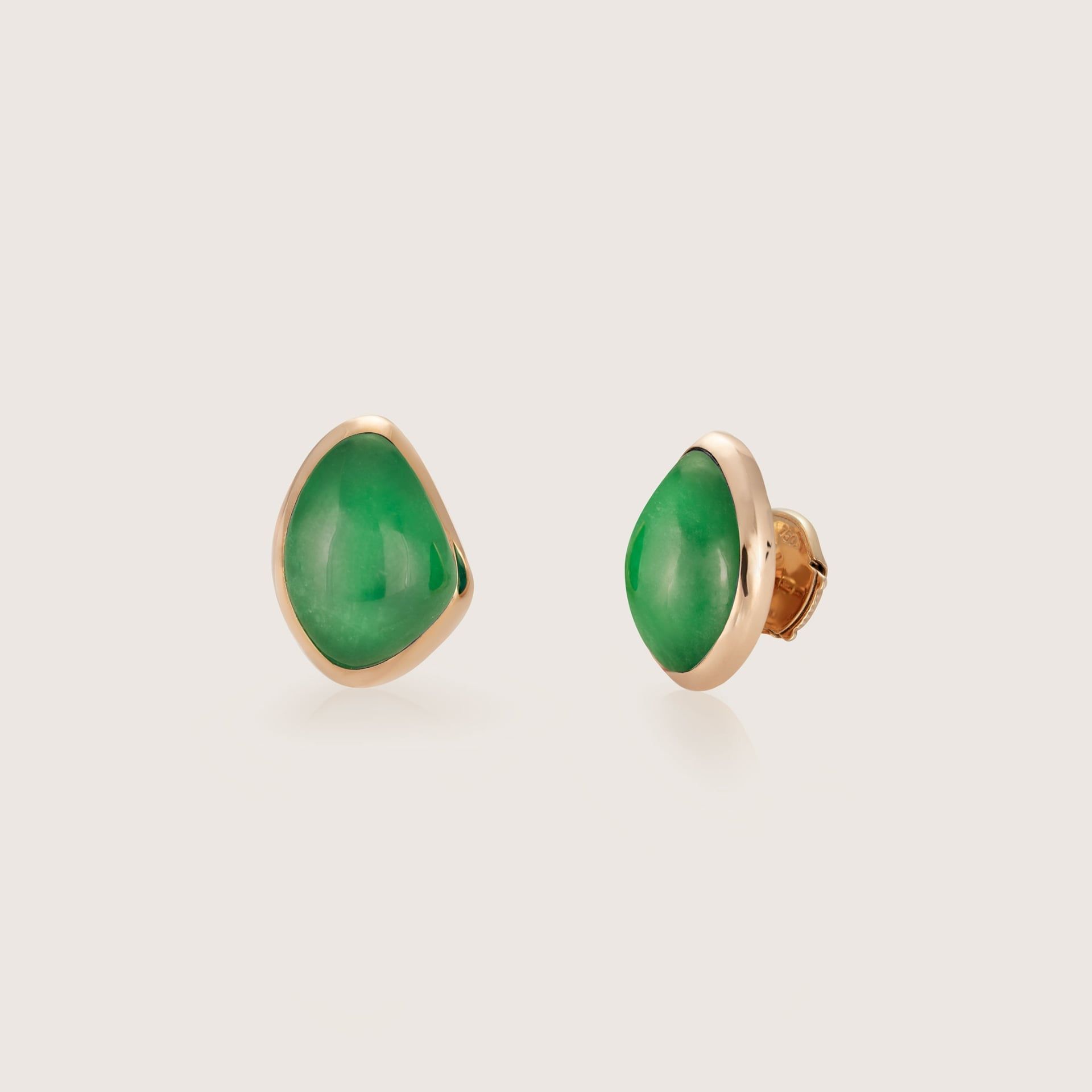 ASTRUA Orecchini Mykonos, Oro Rosa, Giada  MI25LBCGIVES.XSXS