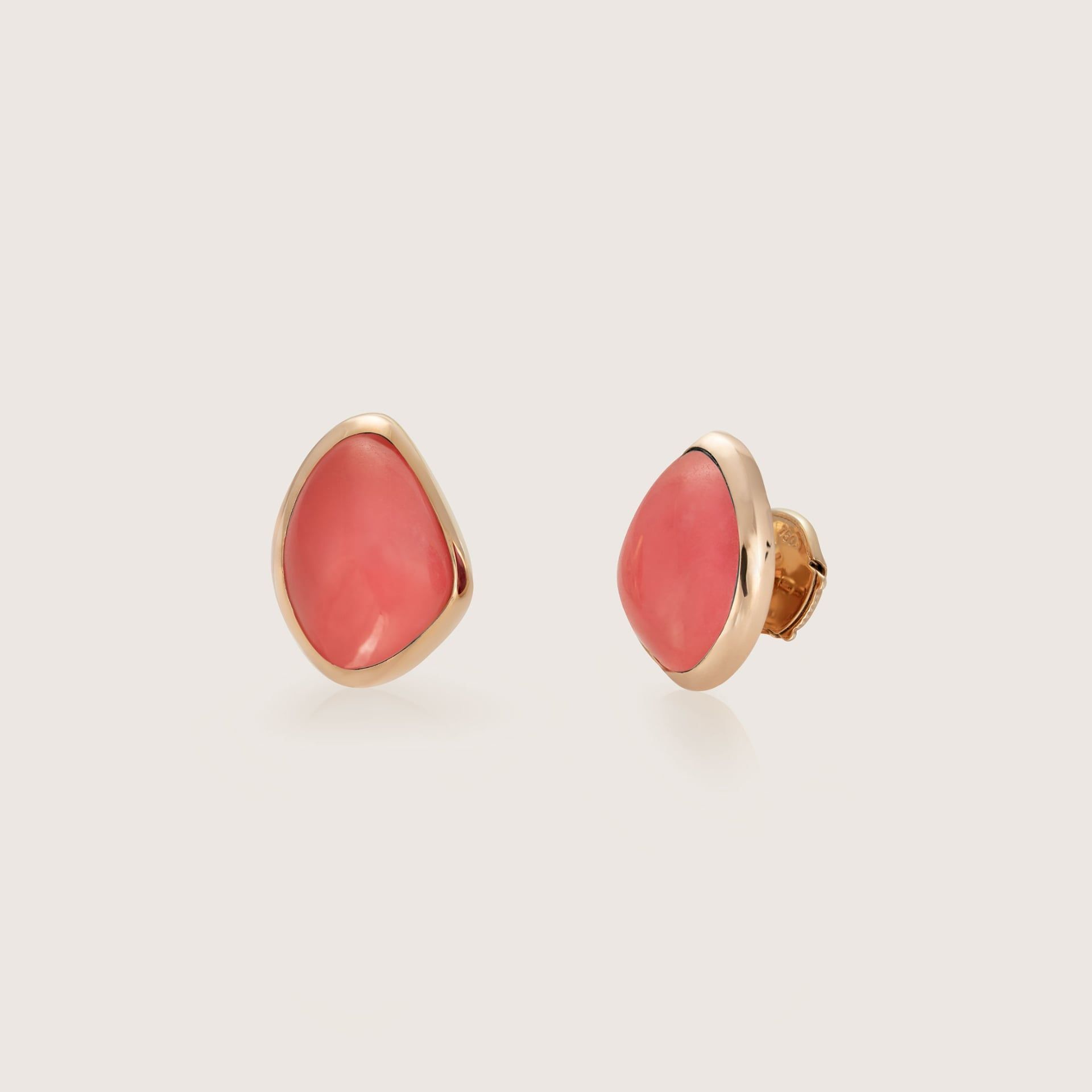 ASTRUA Orecchini Mykonos, Oro Rosa, Giada  MI25LBCGIFUC.XSXS