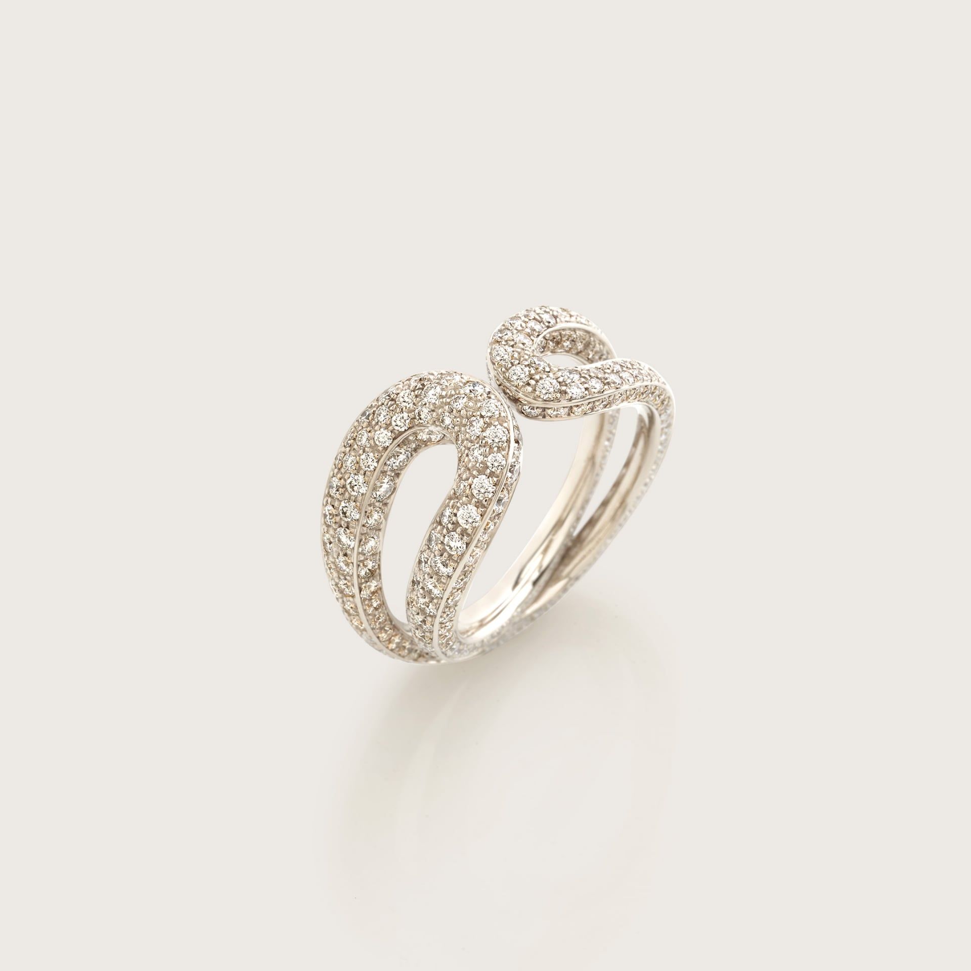 ASTRUA Anello Senza Fine, Oro Bianco, Diamanti  SF19DLPD.XS