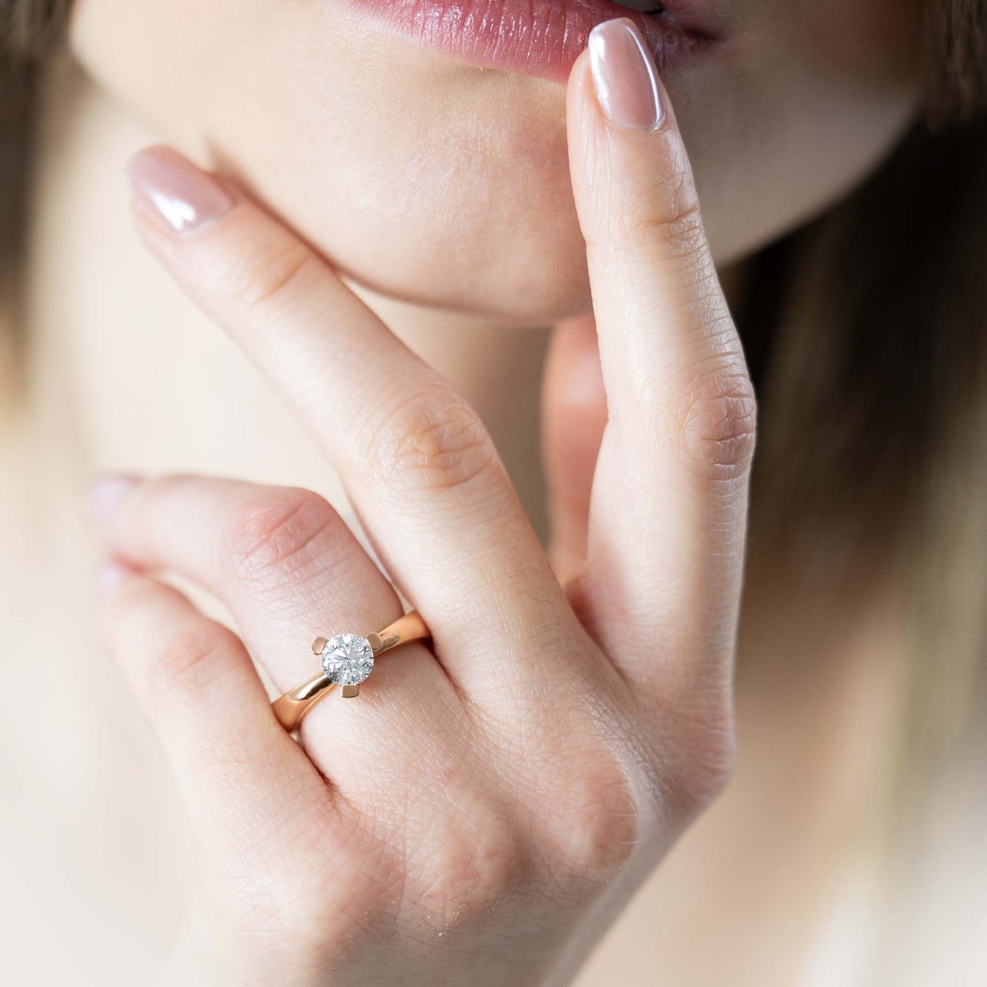 ASTRUA Anello Luce, Oro Rosa, Diamante  L15DB.3