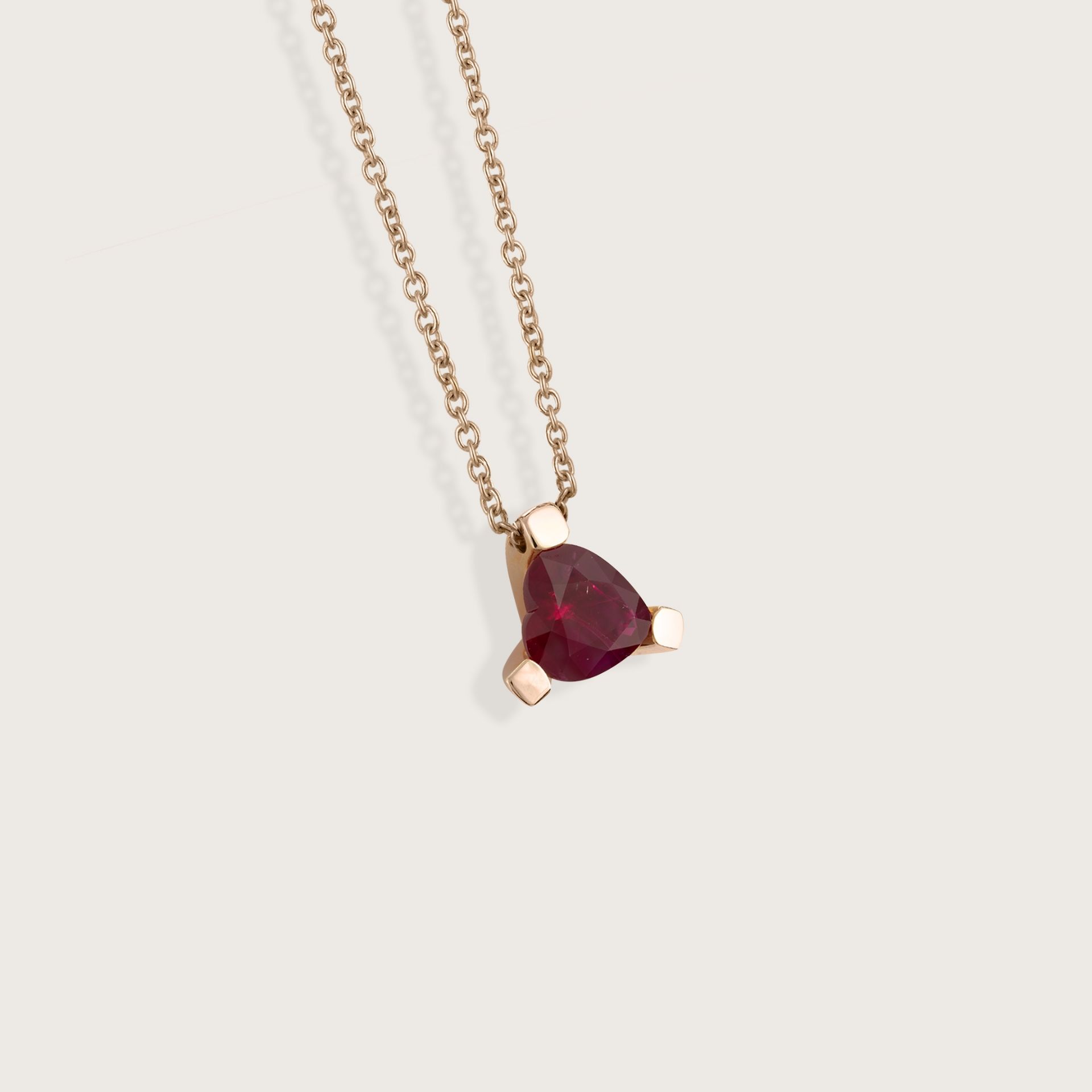 ASTRUA Ciondolo Luce, Oro Rosa, Rubino  L95CUR.3