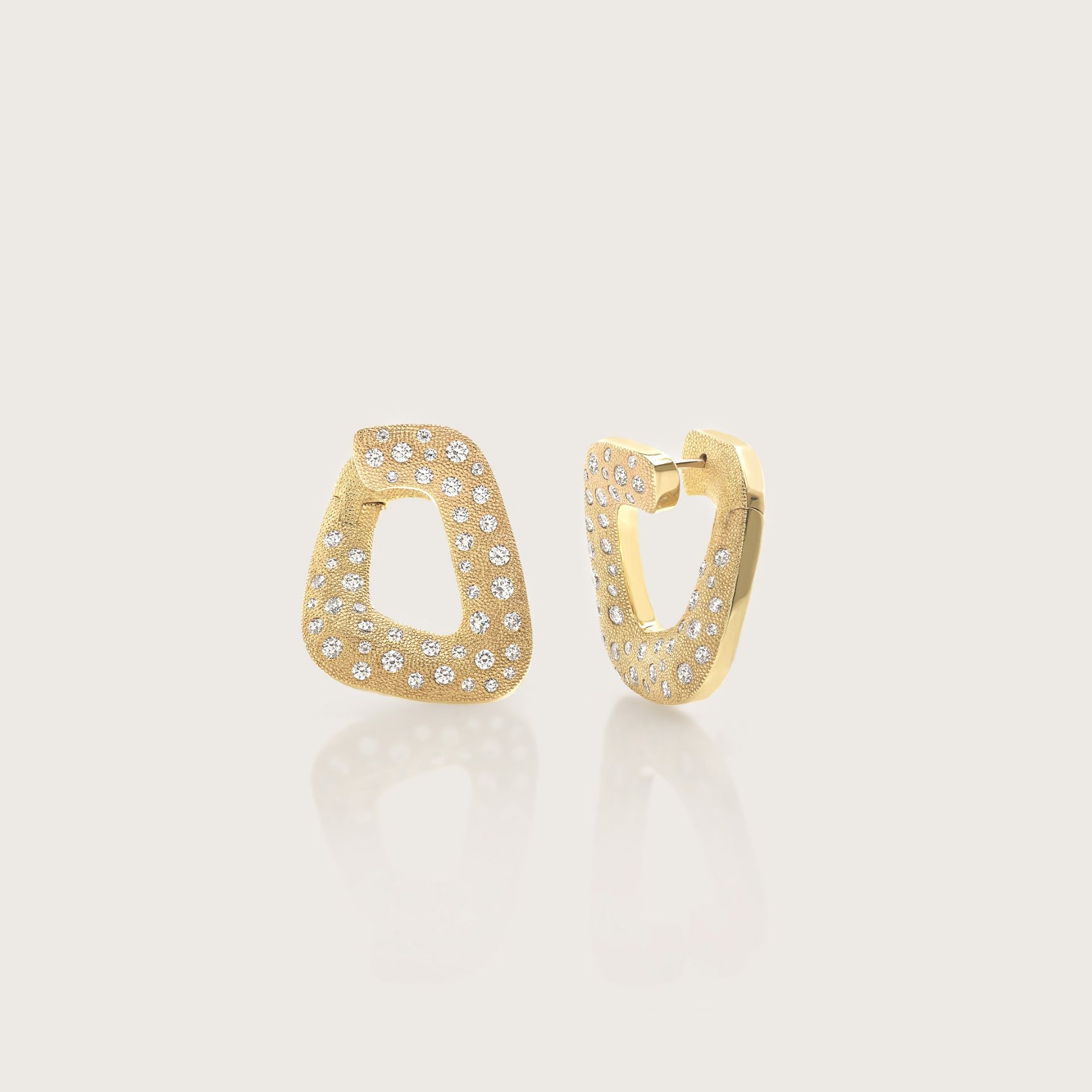 ASTRUA Orecchini Americana, Oro Giallo, Diamanti  AM28PDIF-1