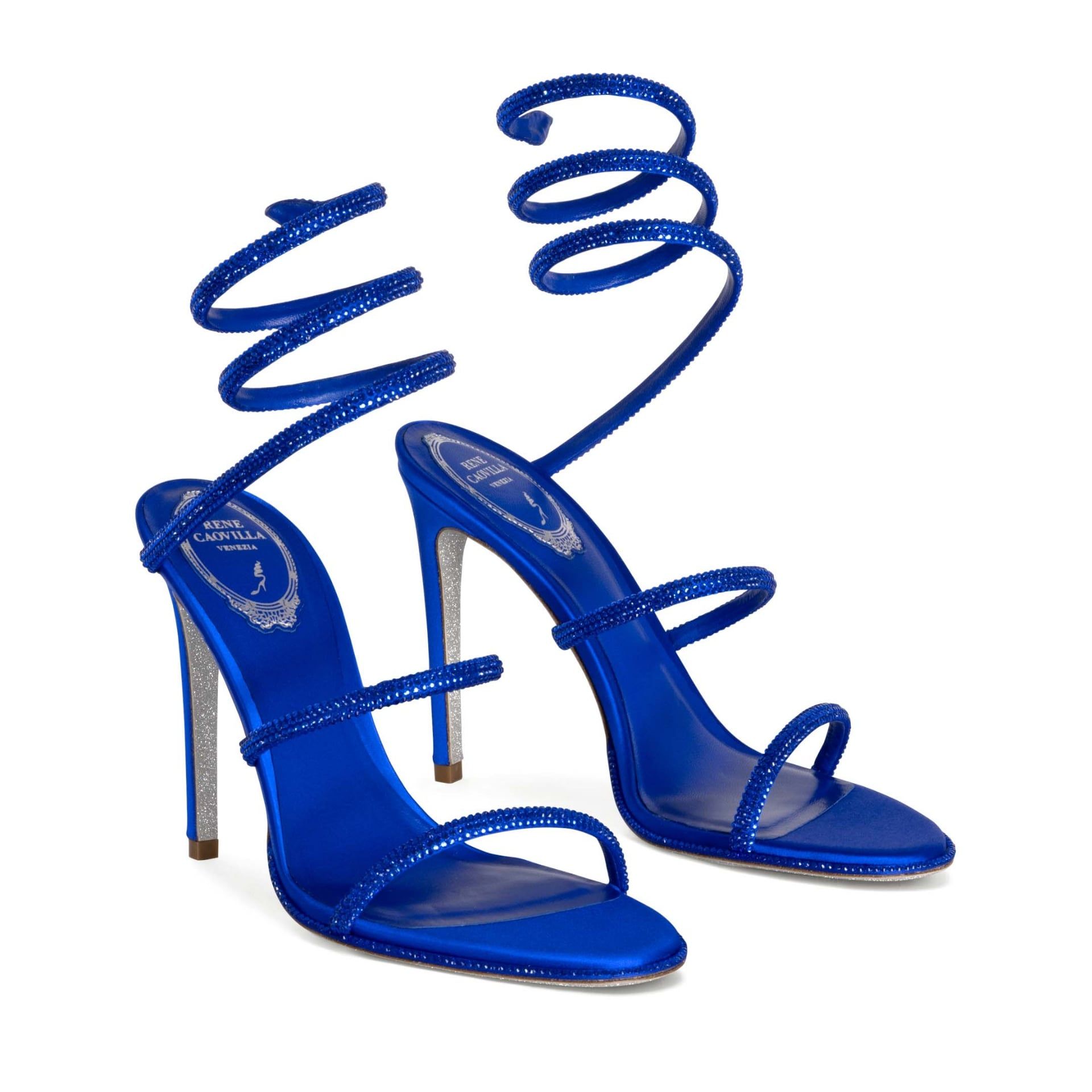 RENE CAOVILLA Cleo - Sandali Tacco Alto Blu Elettrico  C10416-105-R001X320