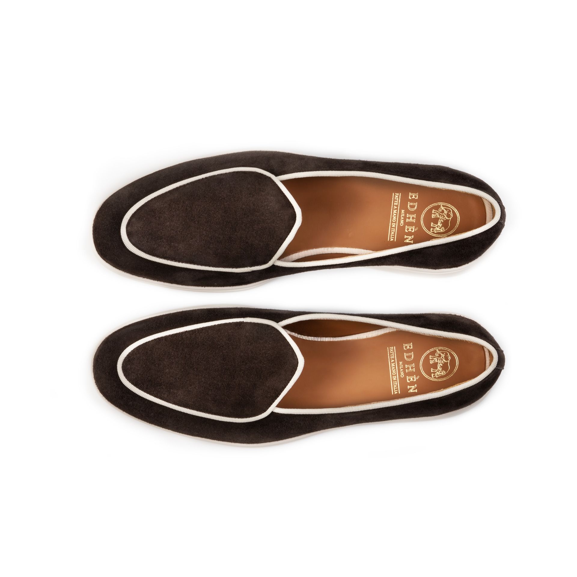 EDHÈN MILANO Kensington - Mocassino Camoscio Marrone  KENSRUCAMTDM