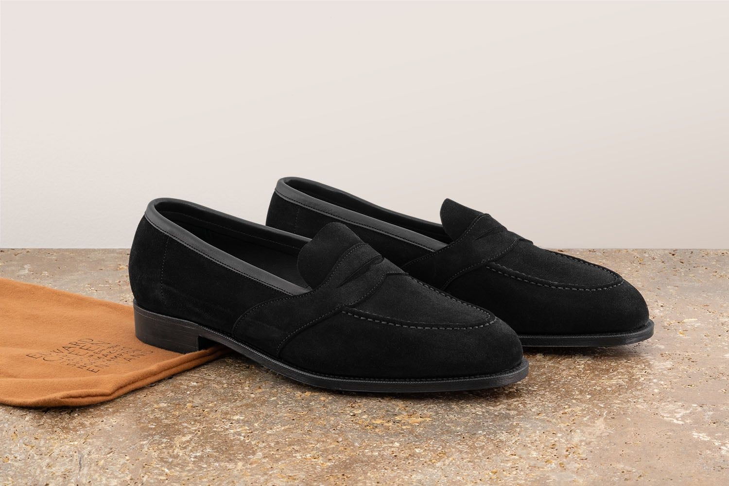 EDWARD GREEN Montpellier Unlined - Mocassino Classico - Black  MONTPELLIER UNLINED