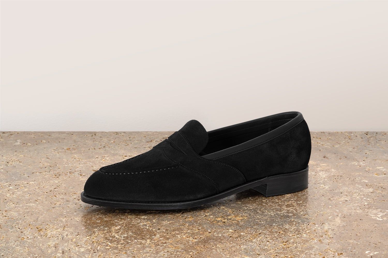 EDWARD GREEN Montpellier Unlined - Mocassino Classico - Black  MONTPELLIER UNLINED