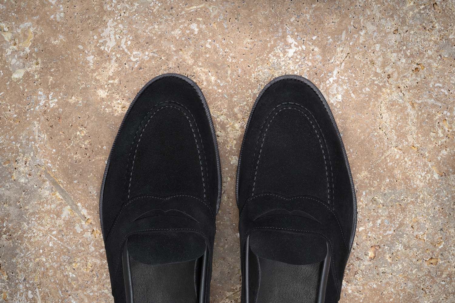EDWARD GREEN Montpellier Unlined - Mocassino Classico - Black  MONTPELLIER UNLINED