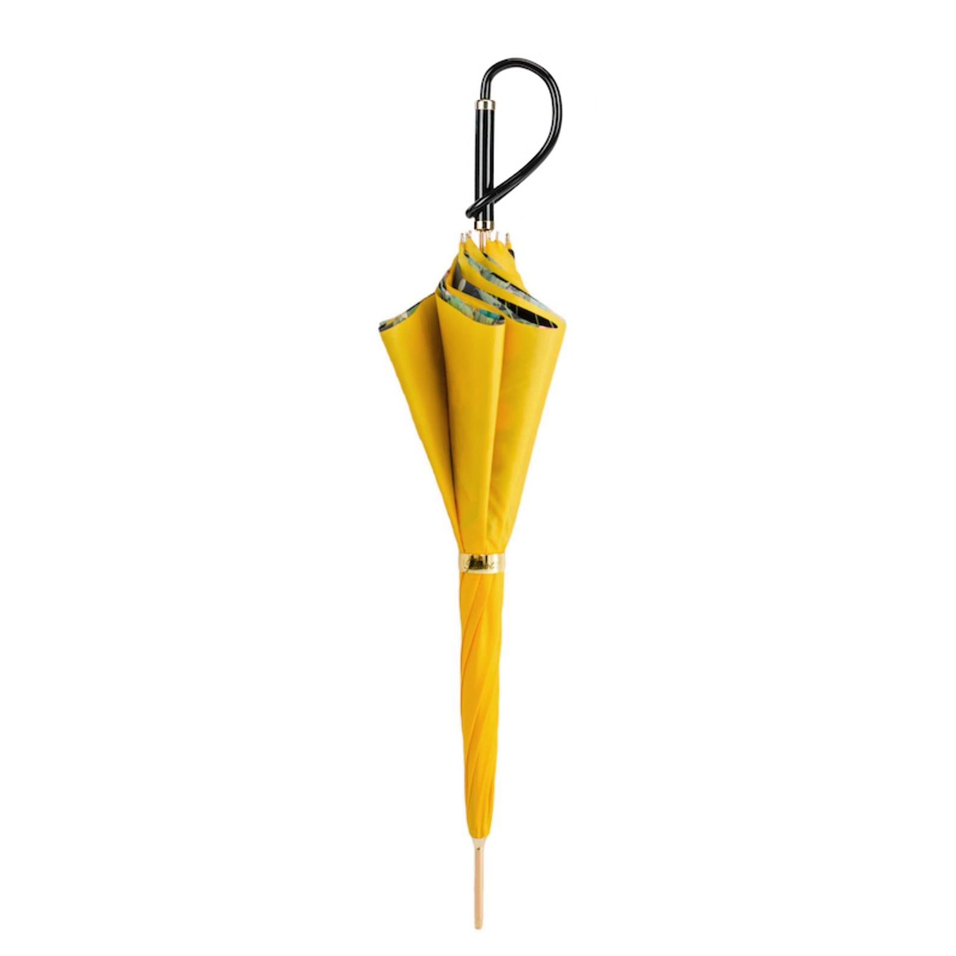 PASOTTI Ombrello Da Donna Classic Giallo Interno Floreale  189*5L011-1*A