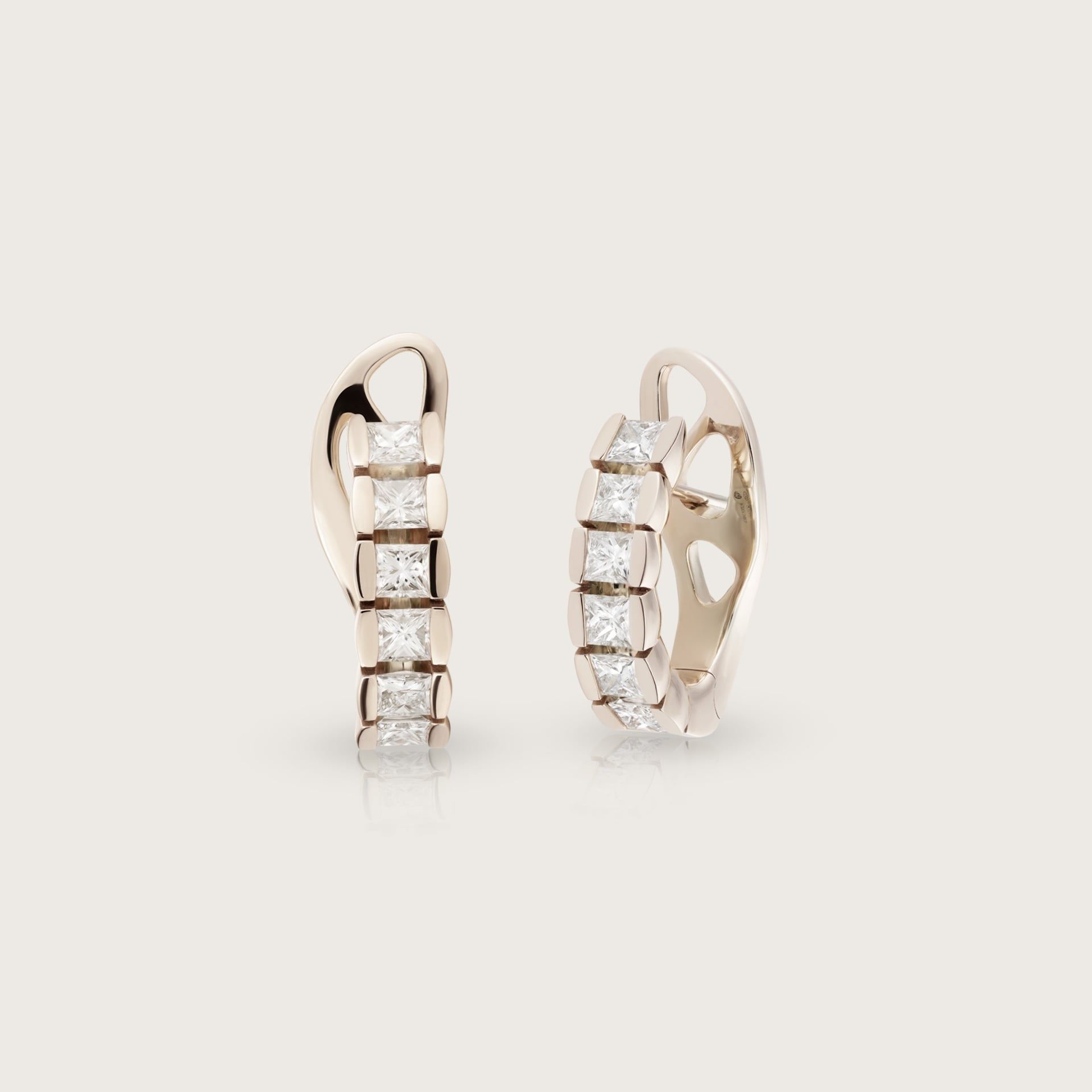 ASTRUA Orecchini Petali, Oro Bianco, Diamanti  PE29DP.3