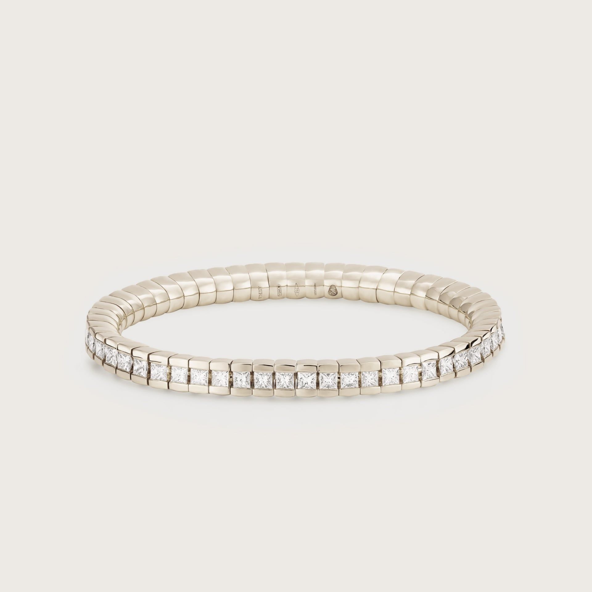 ASTRUA Bracciale Petali, Oro Bianco, Diamante  PE89DBP.2,5