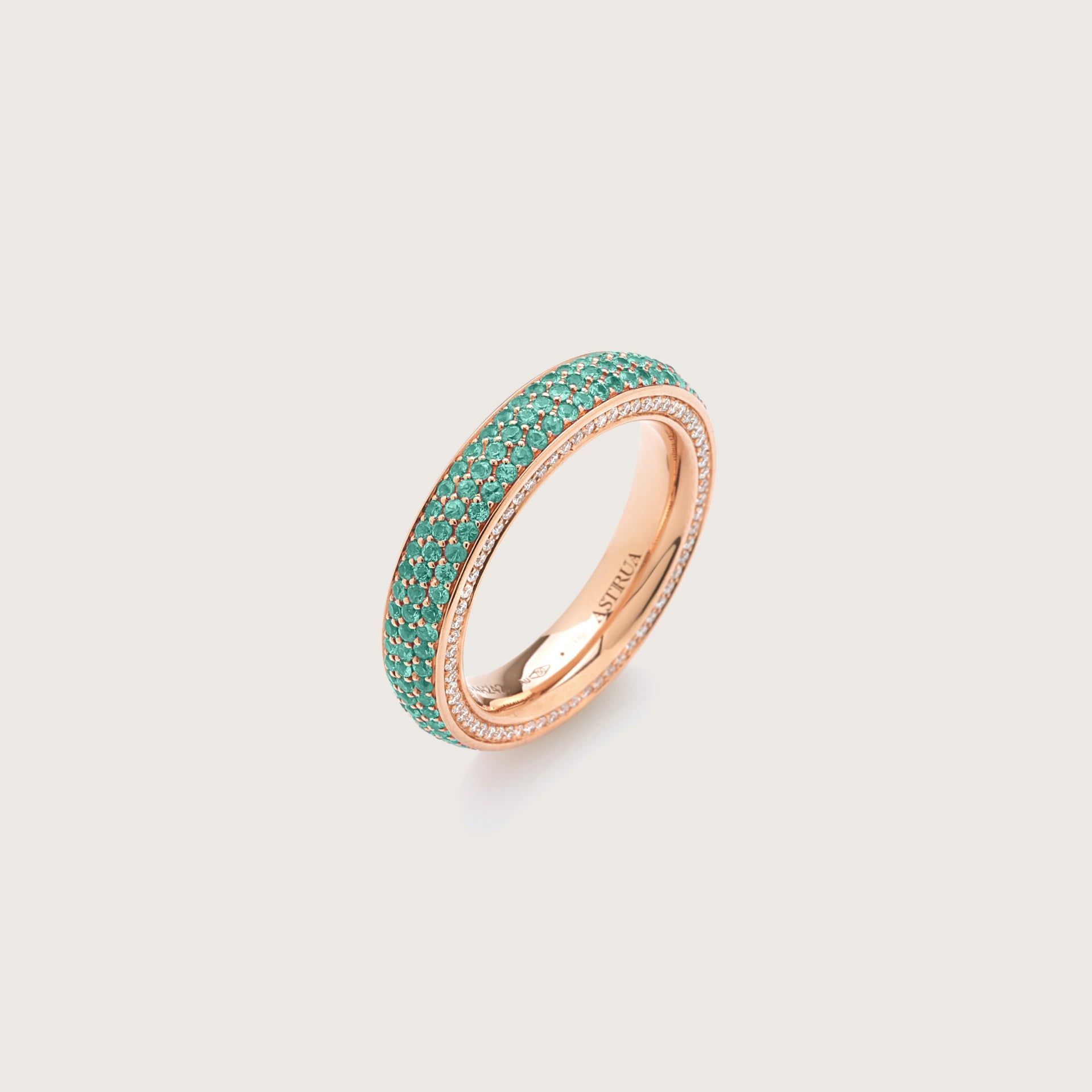 ASTRUA Anello Perché Ti Amo, Oro Rosa, Tzavoriti, Diamanti  115DLPTZ3.4