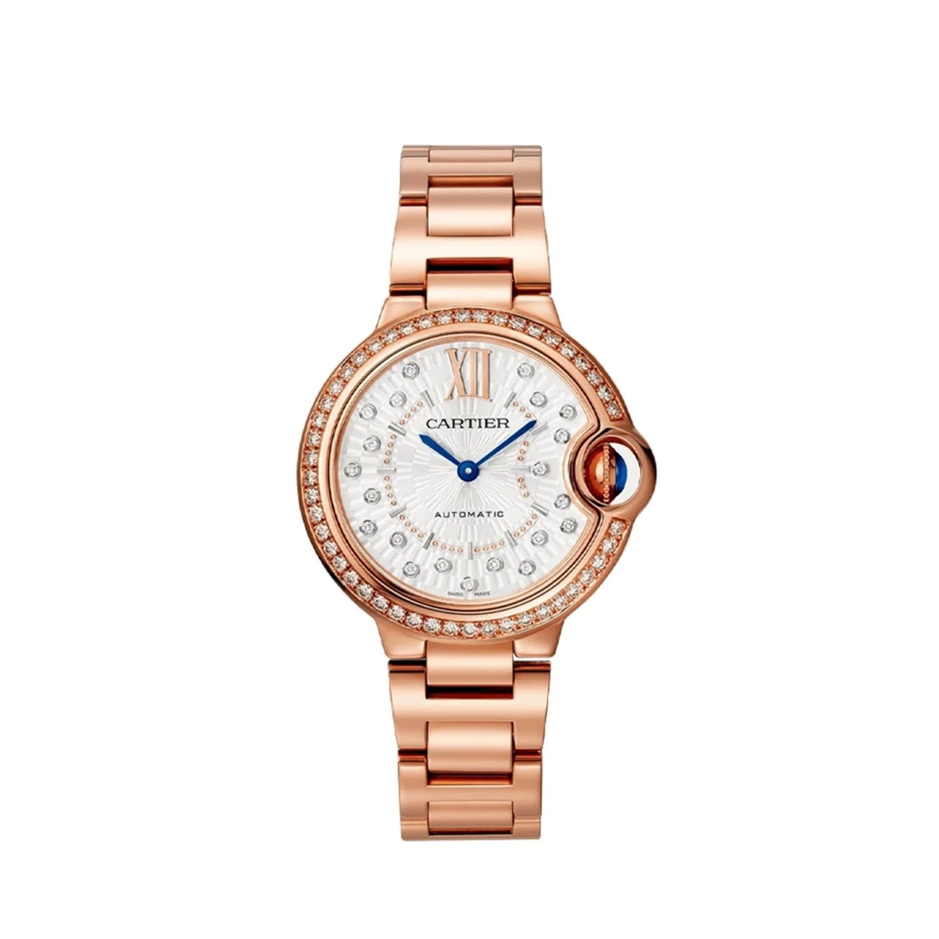 CARTIER Ballon Bleu De Cartier, Oro Rosa, Diamanti 33 MM WJBB0082